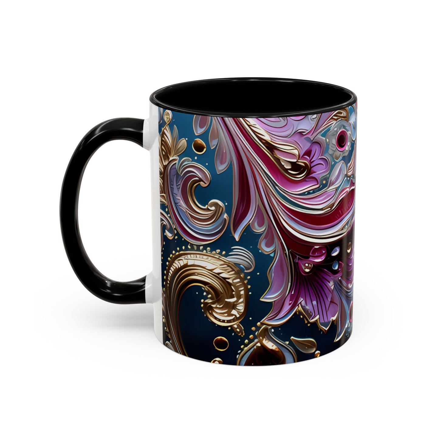 Ceramic coffee mug Ai image printed Hot beverage casual soup cup keeps the pride of Caffine alive with a morning cup of coffee Ai style 11oz