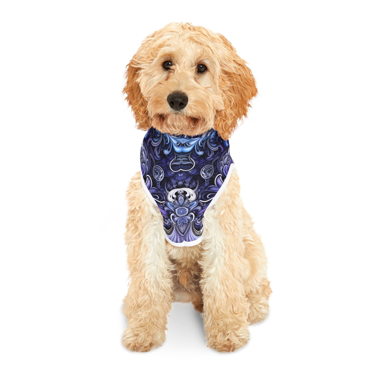 Pet hoodies printed with Ai graphics, polyester made light weight, cozy breathable pet apparel, stylish pet clothing, small pet grooming