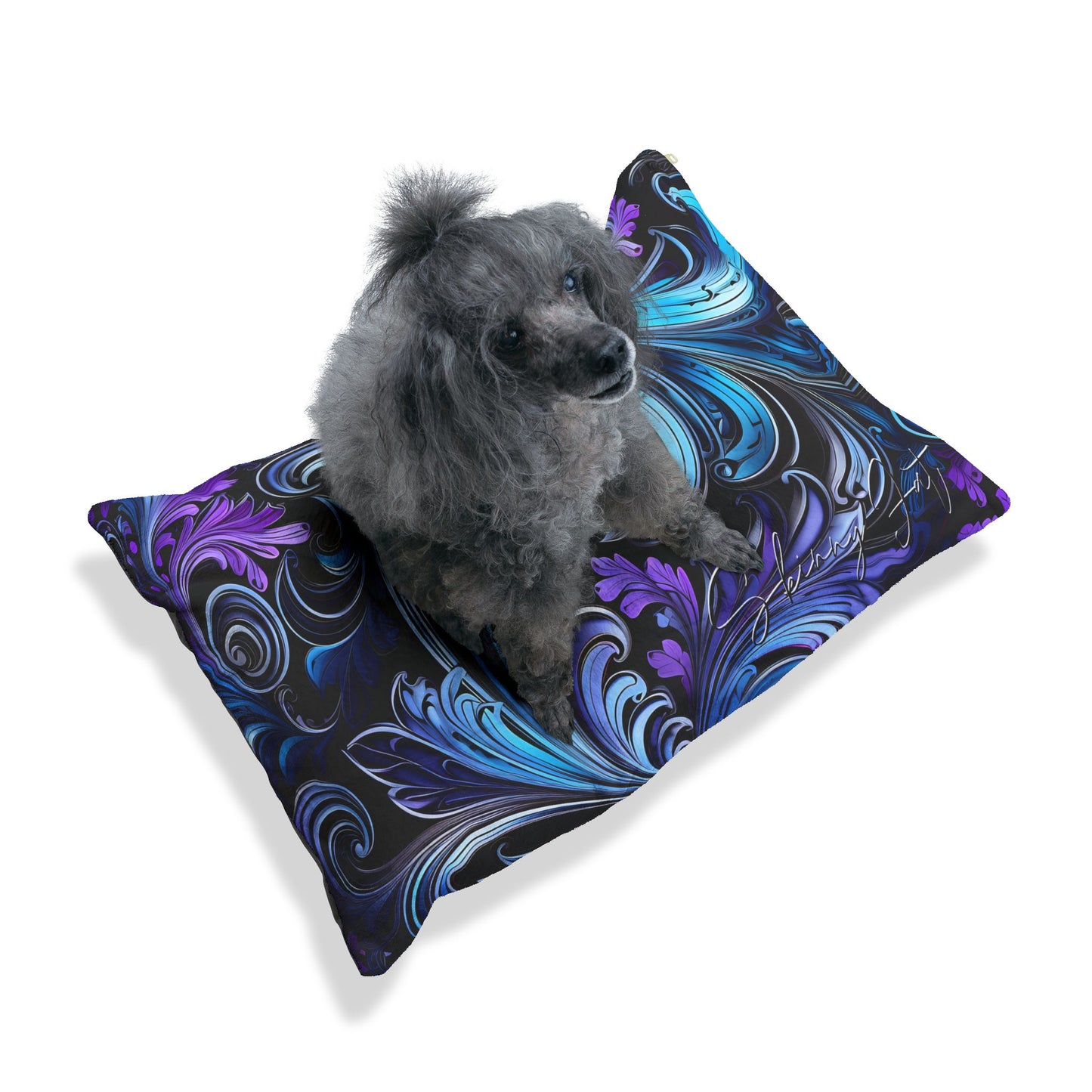 Pet bed Where Comfort Meets AI Signature Graphics Printed Pet Bed gift Custom Pet Personalized Pillow Pet Gift square shaped pillow