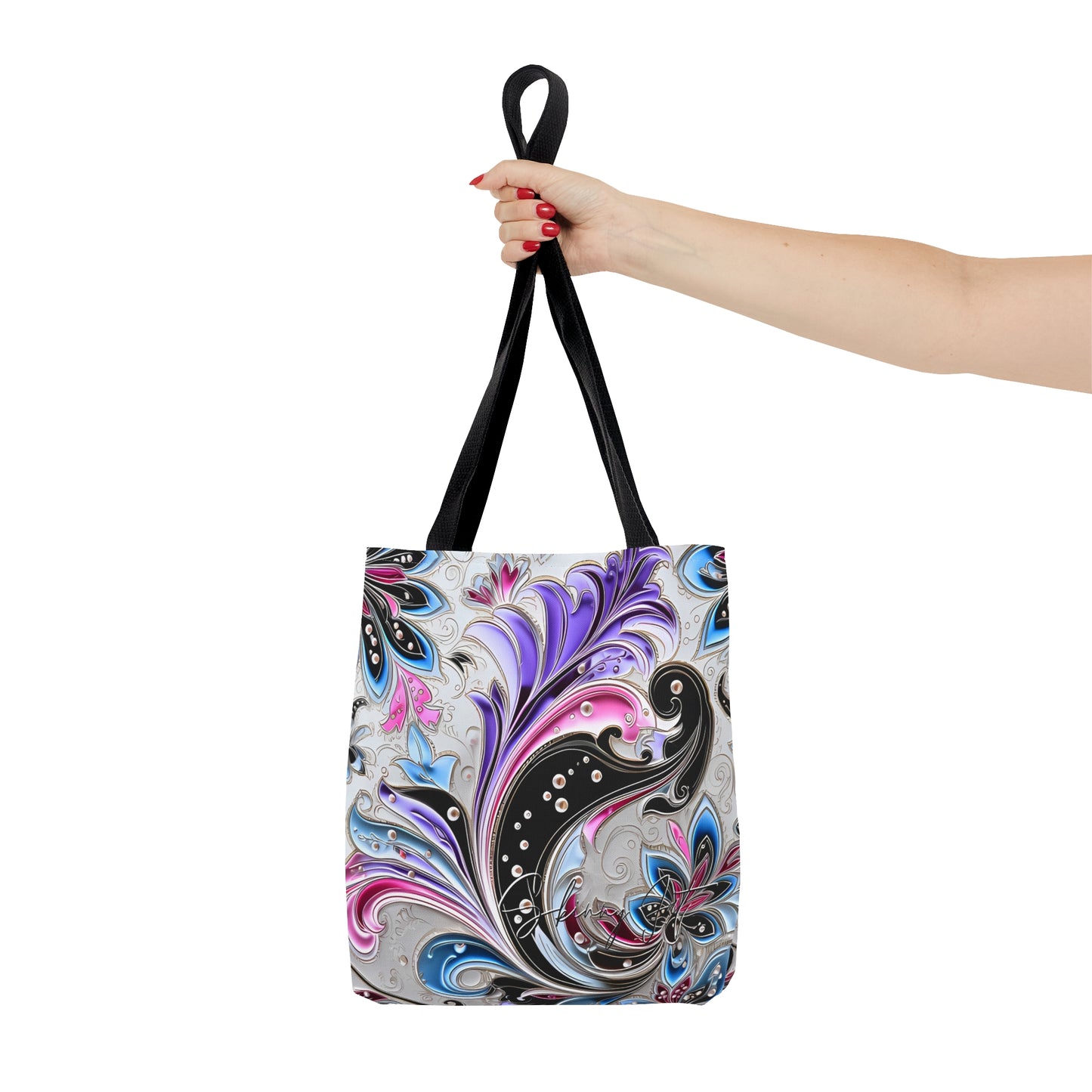 Floral tote bag ai graphic inspired snack pack tote stylish tote bag for travel cool shopping bag casual carrying tote