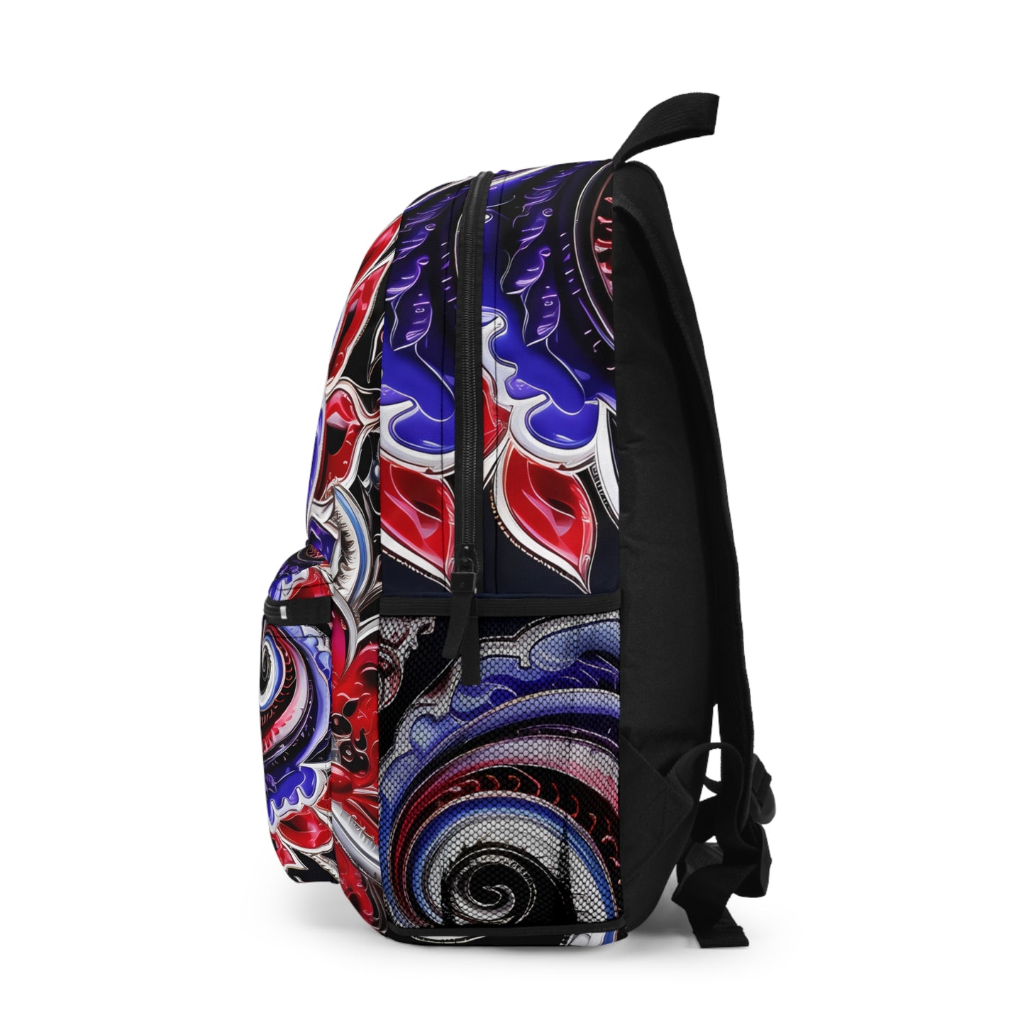 Student backpack bag paisley inspired Watercolour inspired design abstract art shoulder bag art tote creative fashion artist fashion makeup