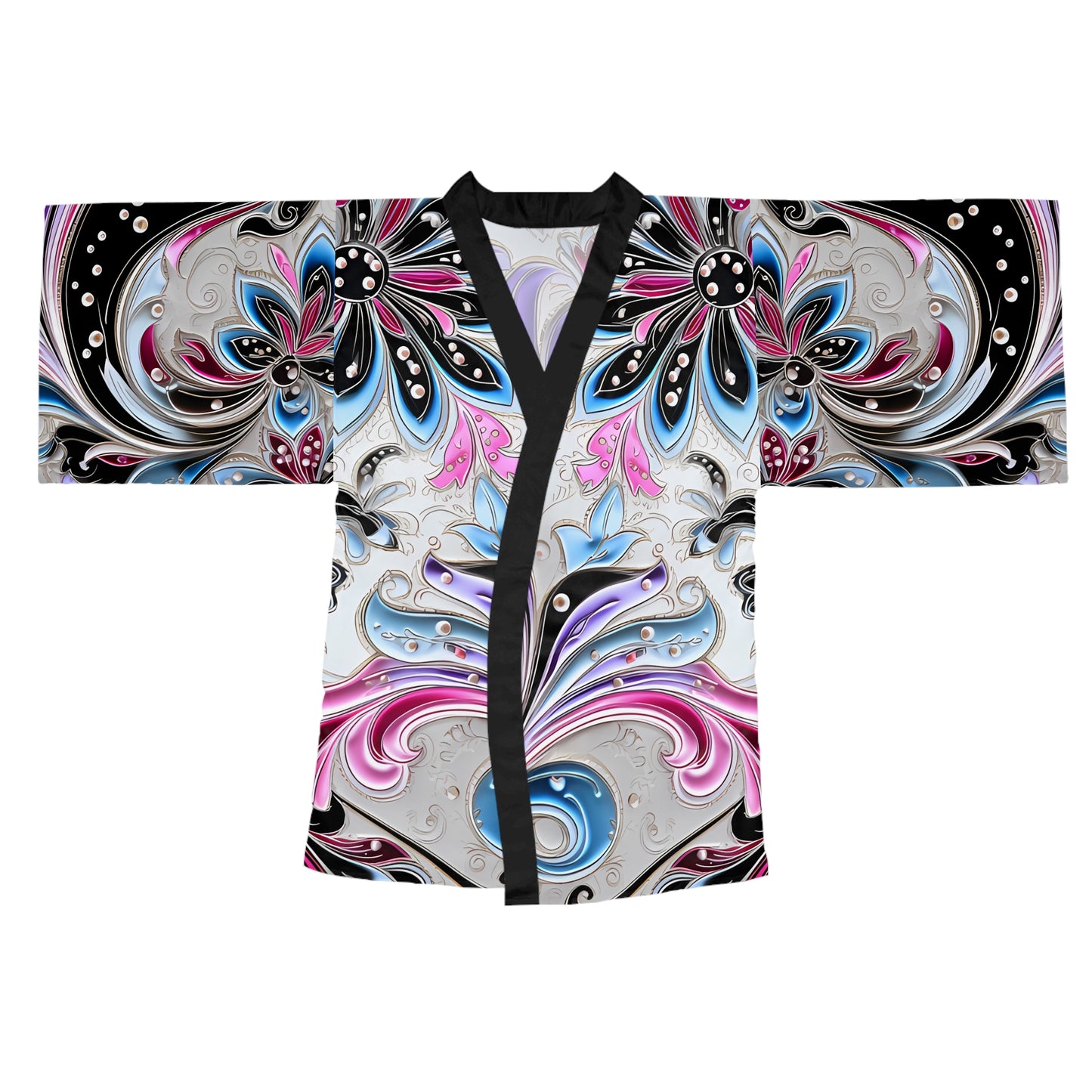 Womens kimono comfortable breathable paisley design leisure wear Spring kimono love of a regal spring Feminine wear casual womens wear