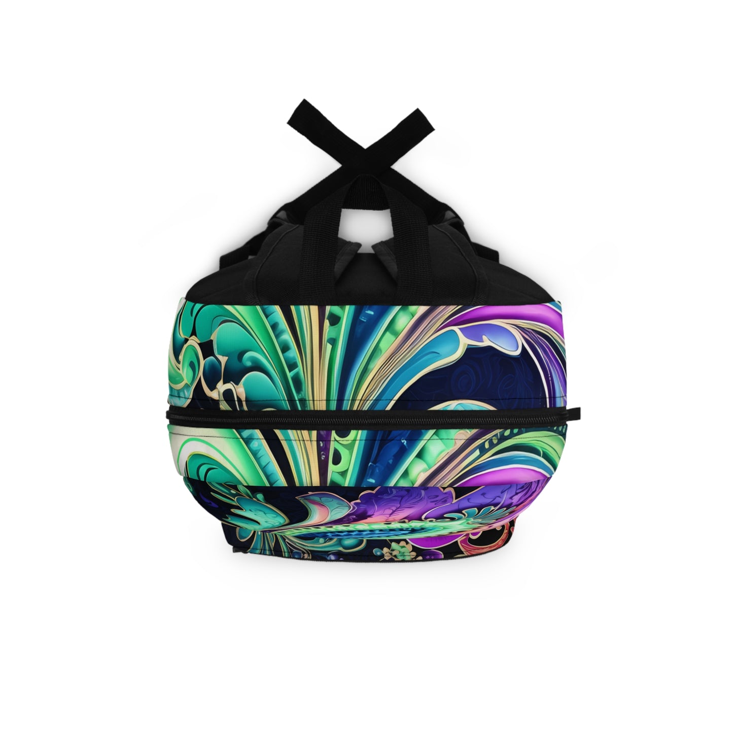 Student backpack bag paisley inspired Watercolour inspired design abstract art shoulder bag art tote creative fashion artist fashion makeup