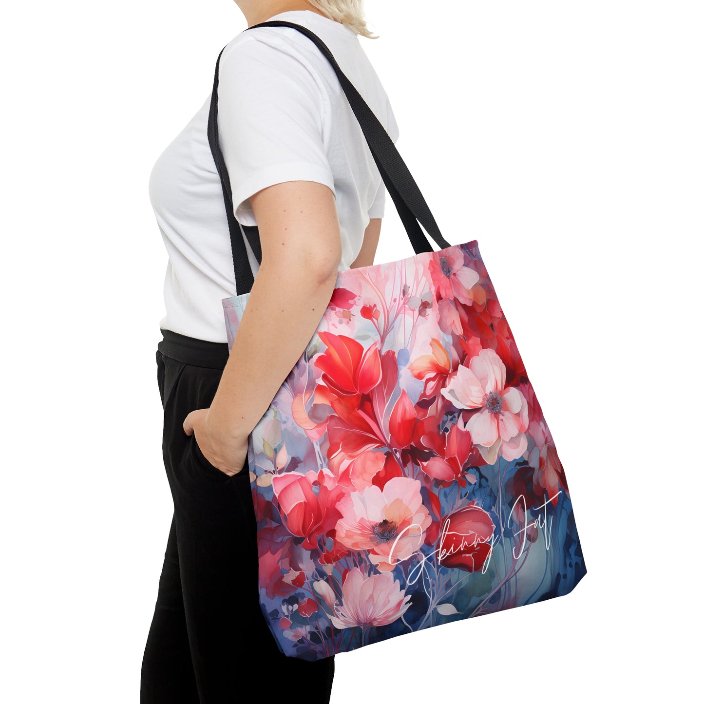 Tote bag for the flower artist lover oil painting inspired Water colour inspired design abstract art tote bag painting tote creative fashion