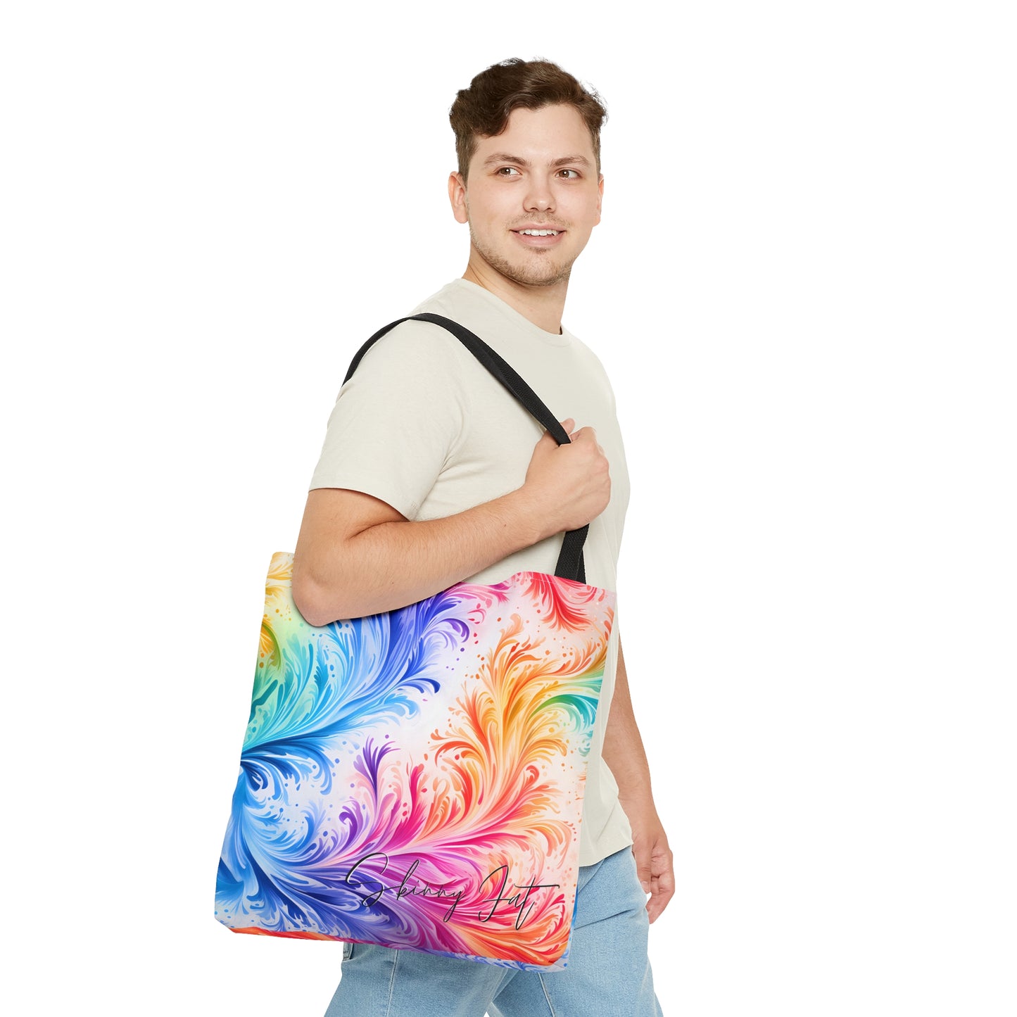 Art teacher tote bag oil painting tote Water colour inspired design abstract art tote bag painting tote creative fashion bag