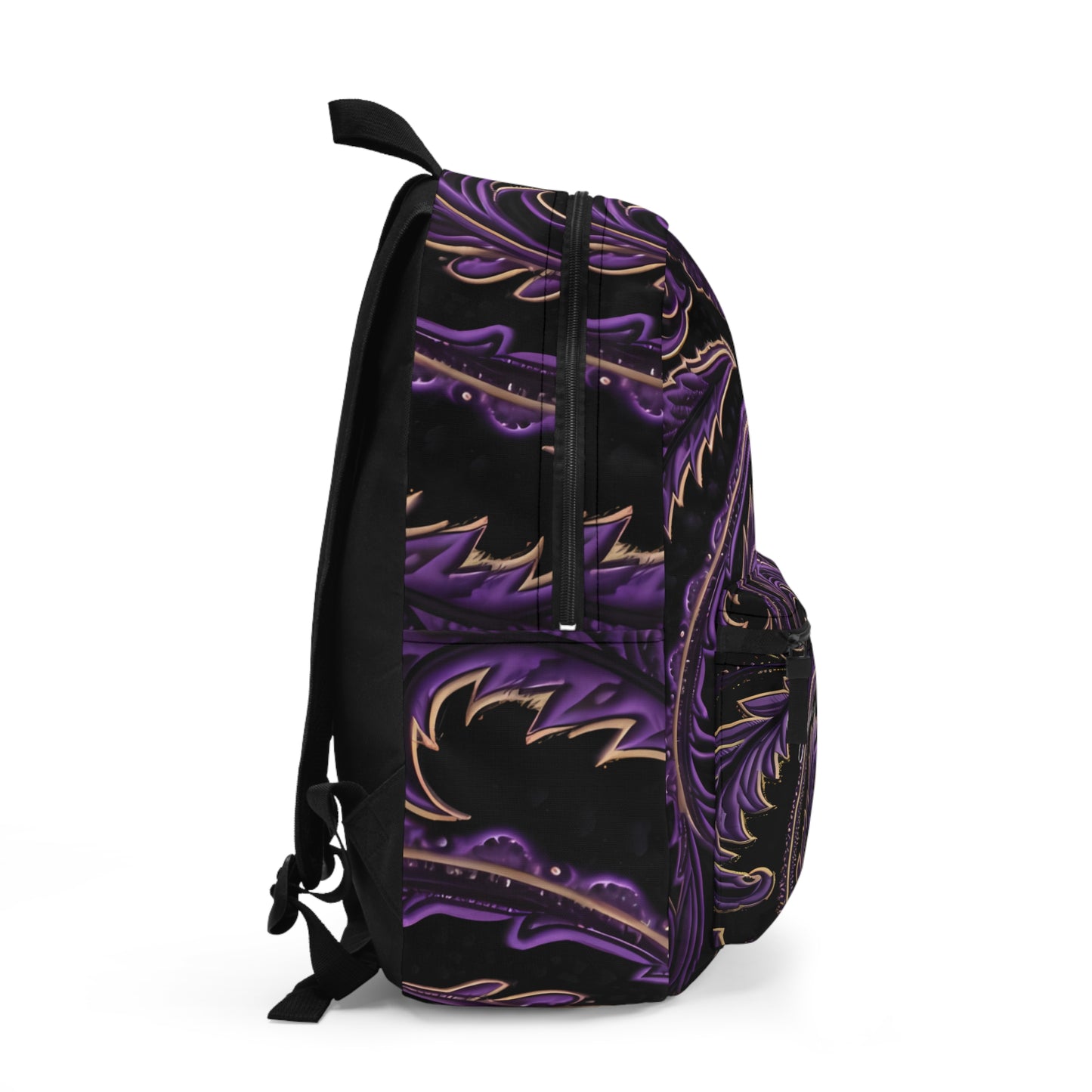 Student backpack bag paisley inspired Watercolour inspired design abstract art shoulder bag art tote creative fashion artist fashion makeup