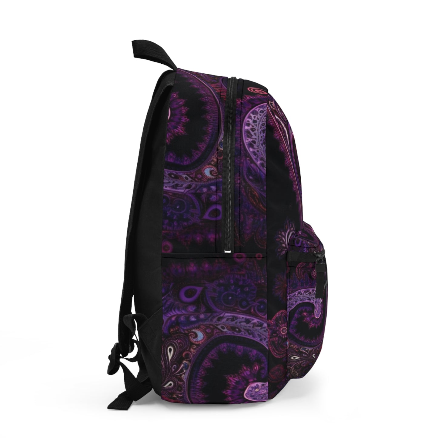 Student backpack bag paisley inspired Watercolour inspired design abstract art shoulder bag art tote creative fashion artist fashion makeup