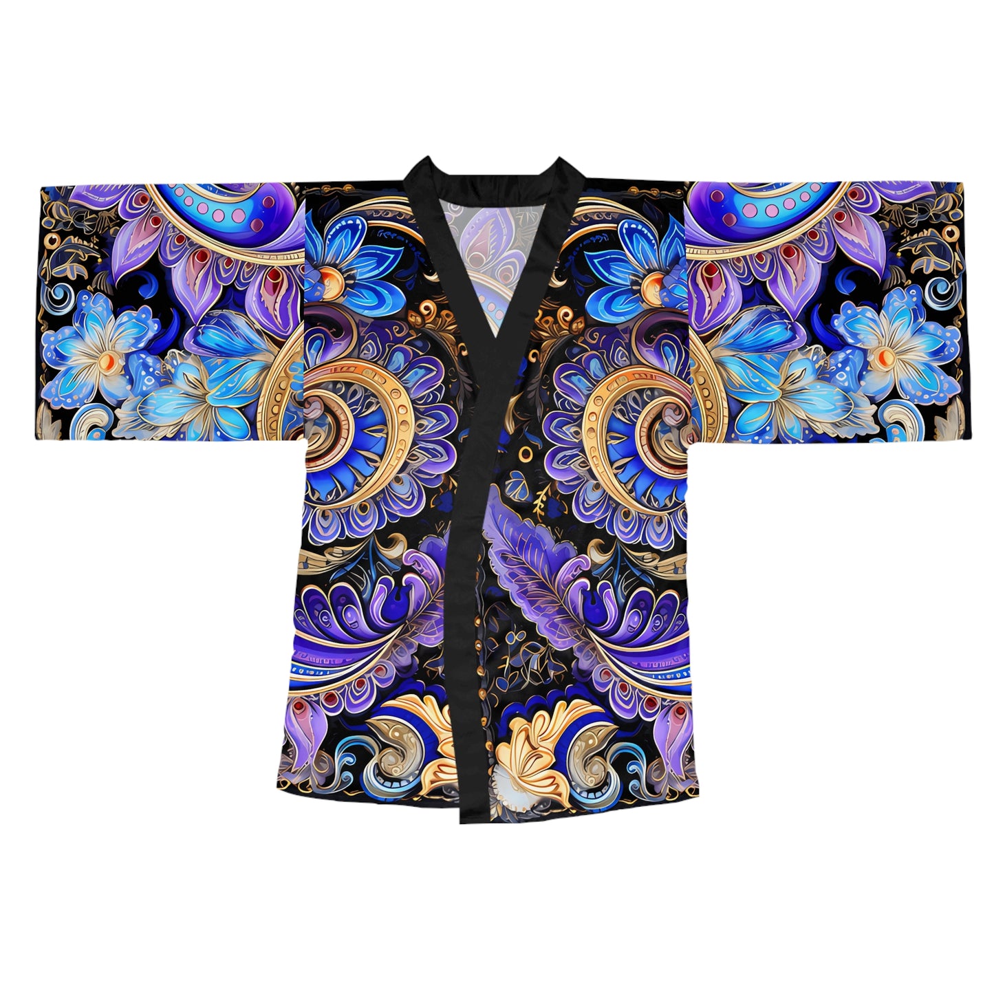 Womens kimono comfortable breathable paisley design leisure wear Spring kimono love of a regal spring Feminine wear casual womens wea