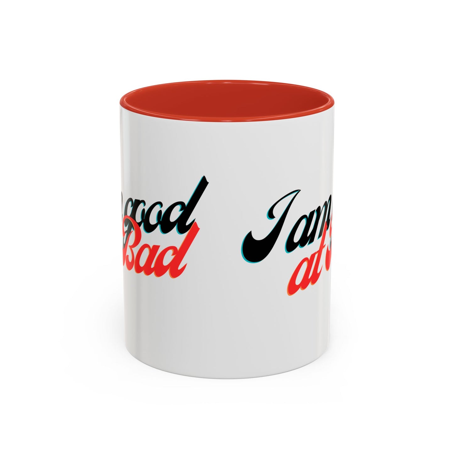 Accent Coffee Mug, 11oz, Im good at bad