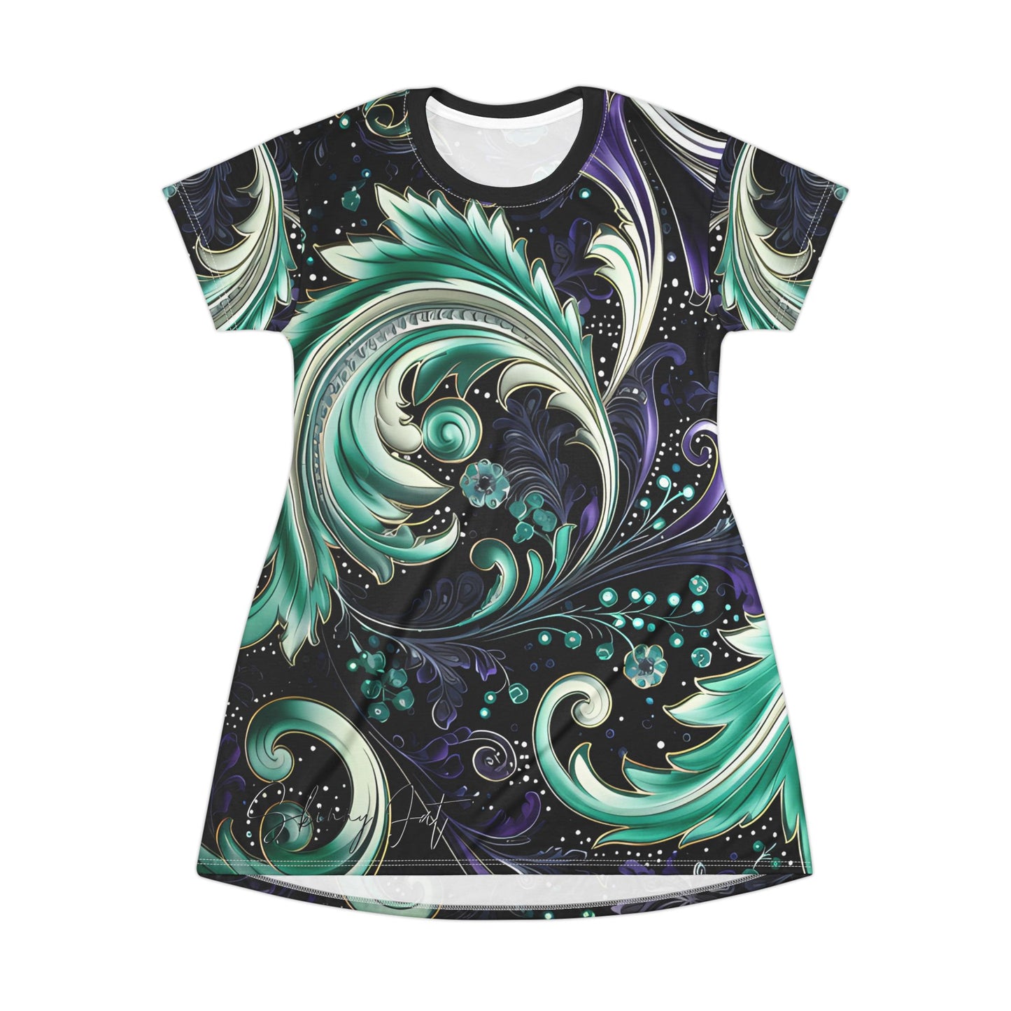 Spring dress T comfortable breathable paisley regal design leisure wear Spring T love of butterflies spring Feminine wear casual womens wear