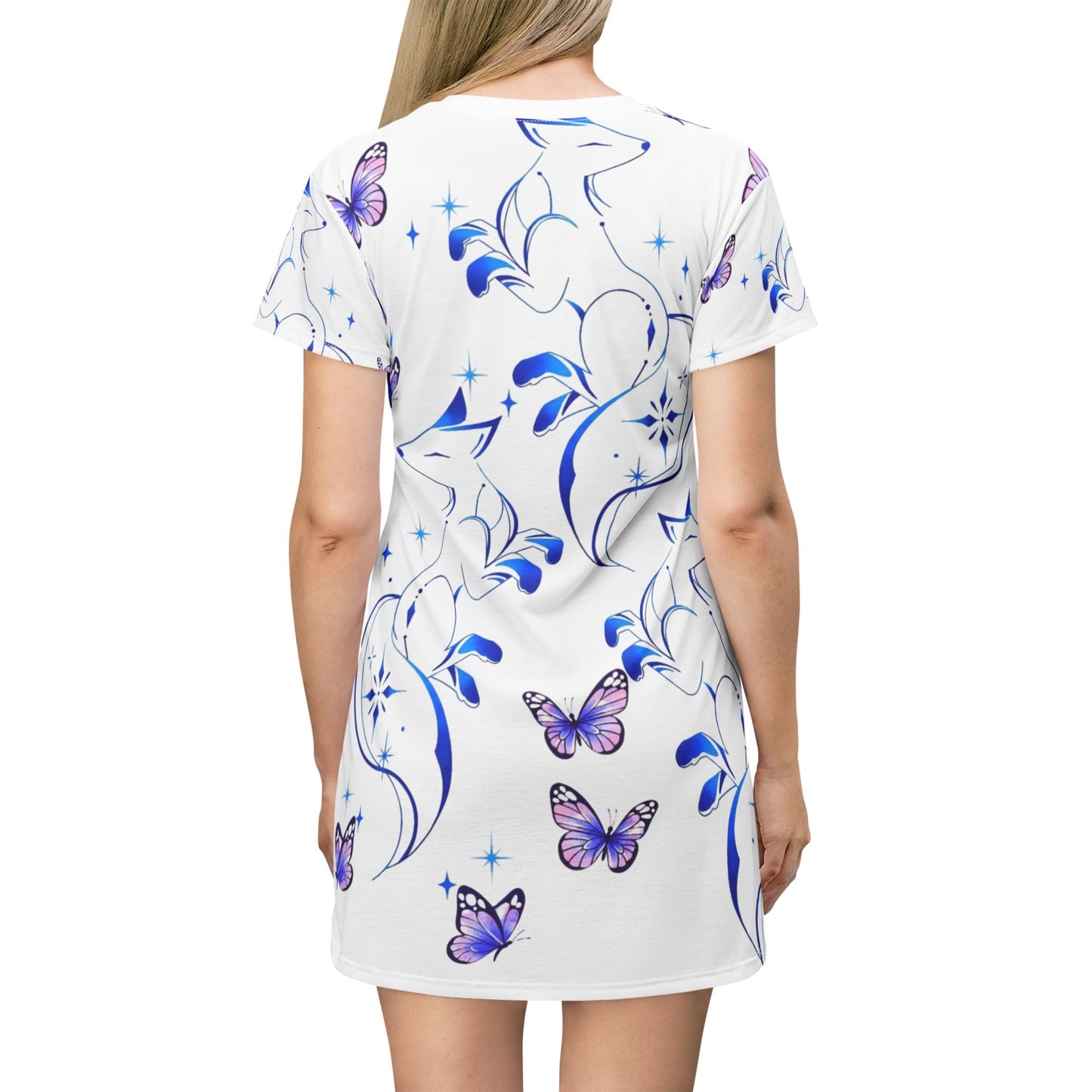 Spring dress T comfortable breathable butterfly design leisure wear Spring T love of butterflies spring Feminine wear casual women's wear