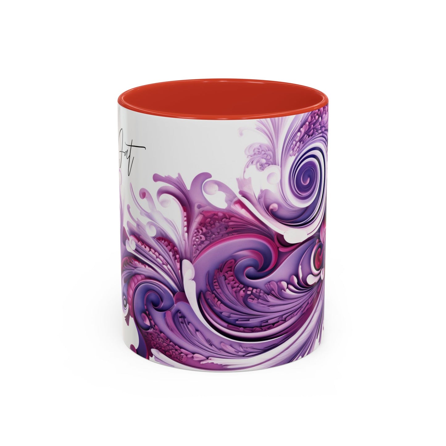 Coffee mug Paisley print ceramic Hot beverage casual soup cup keep the caffeine life alive with a morning drink of coffee regal style 11oz