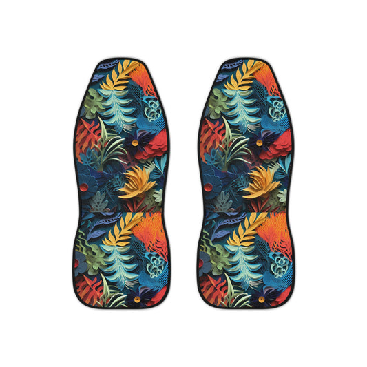 Car Seat Covers with a flora  twist Protect your seats with a stylish design made with Ai graphics