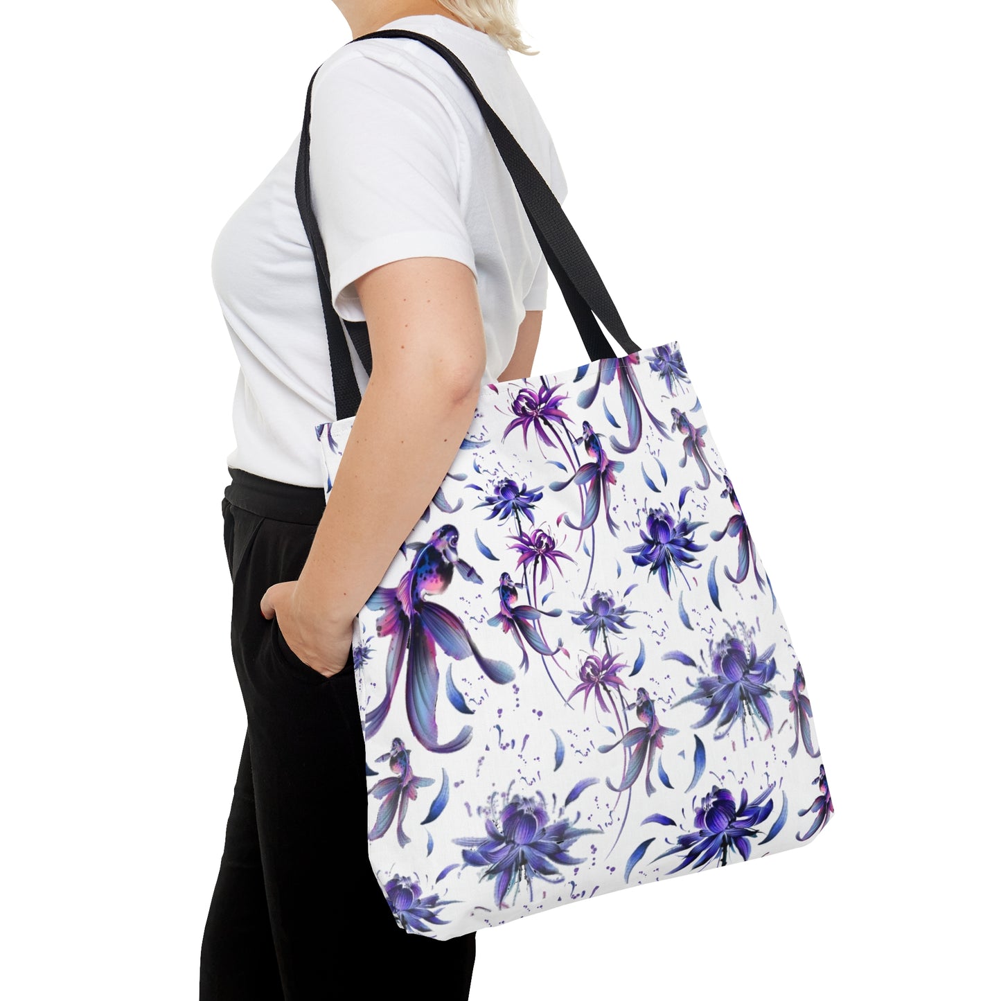 Tote Bag gift features a beautiful flower image on both sides perfect for nature lovers and those who appreciate the beauty of flowers