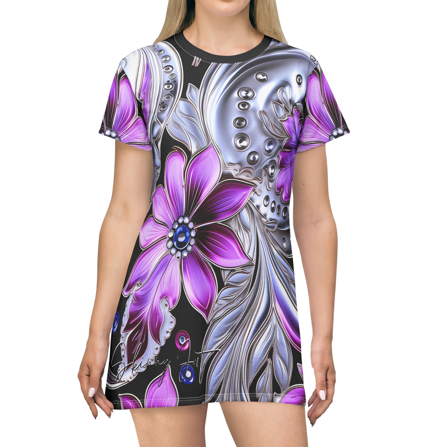 Spring dress T comfortable breathable paisley regal design leisure wear Spring T love of butterflies spring Feminine wear casual womens wear