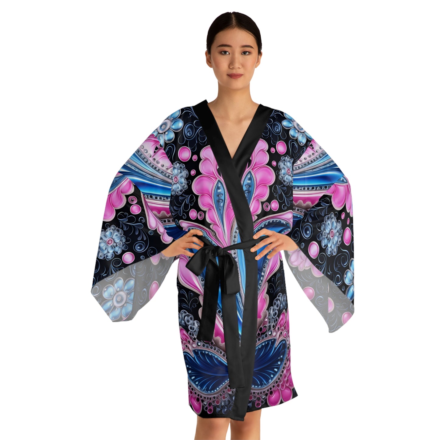 Womens kimono comfortable breathable paisley design leisure wear Spring kimono love of a regal spring Feminine wear casual womens wear