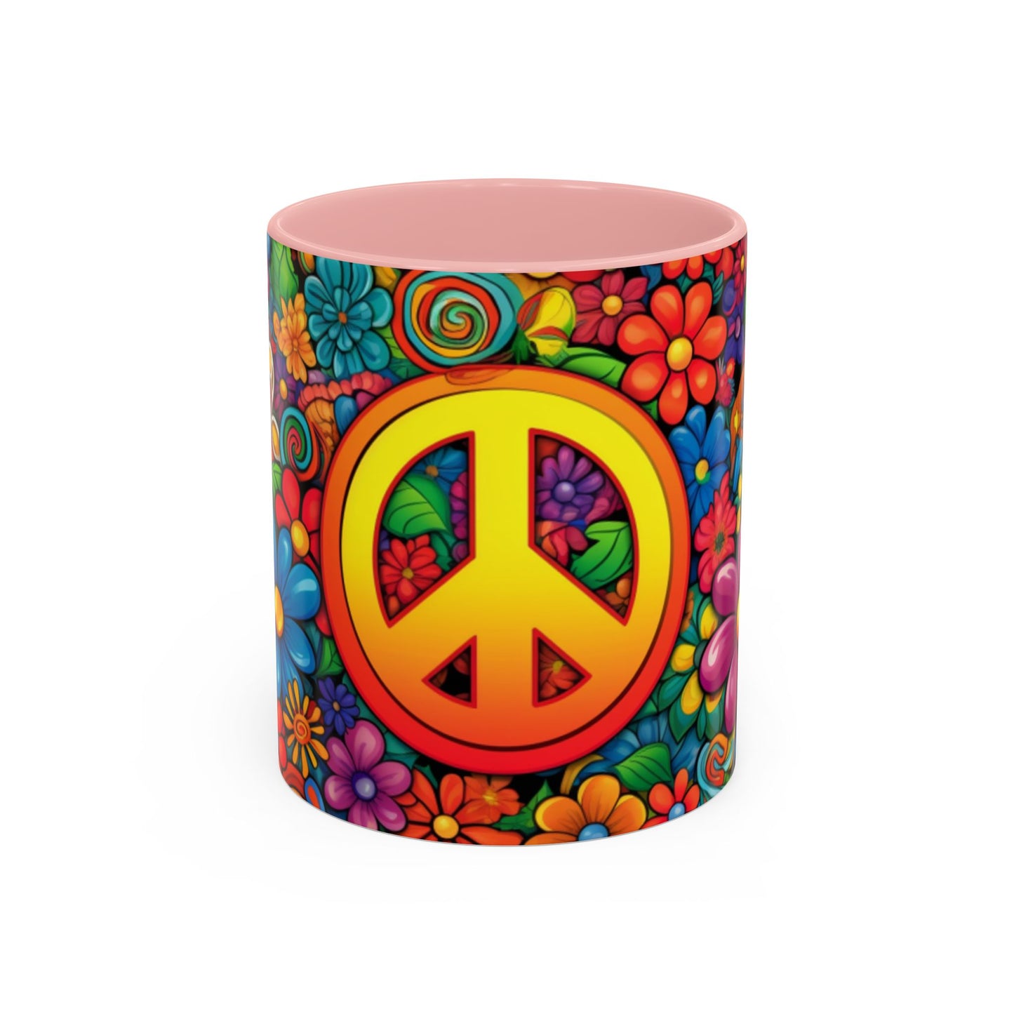 Flower print ceramic coffee mug Hot beverage casual soup mug keep the caffine life alive with a morning cup of coffee Ai tech style