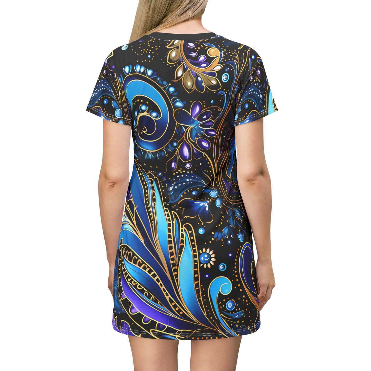 Spring dress T comfortable breathable paisley regal design leisure wear Spring T love of butterflies spring Feminine wear casual womens wear