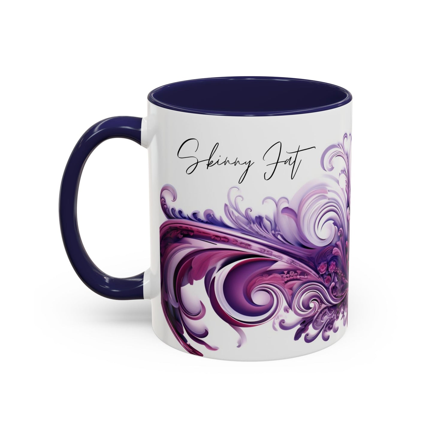 Coffee mug Paisley print ceramic Hot beverage casual soup cup keep the caffeine life alive with a morning drink of coffee regal style 11oz