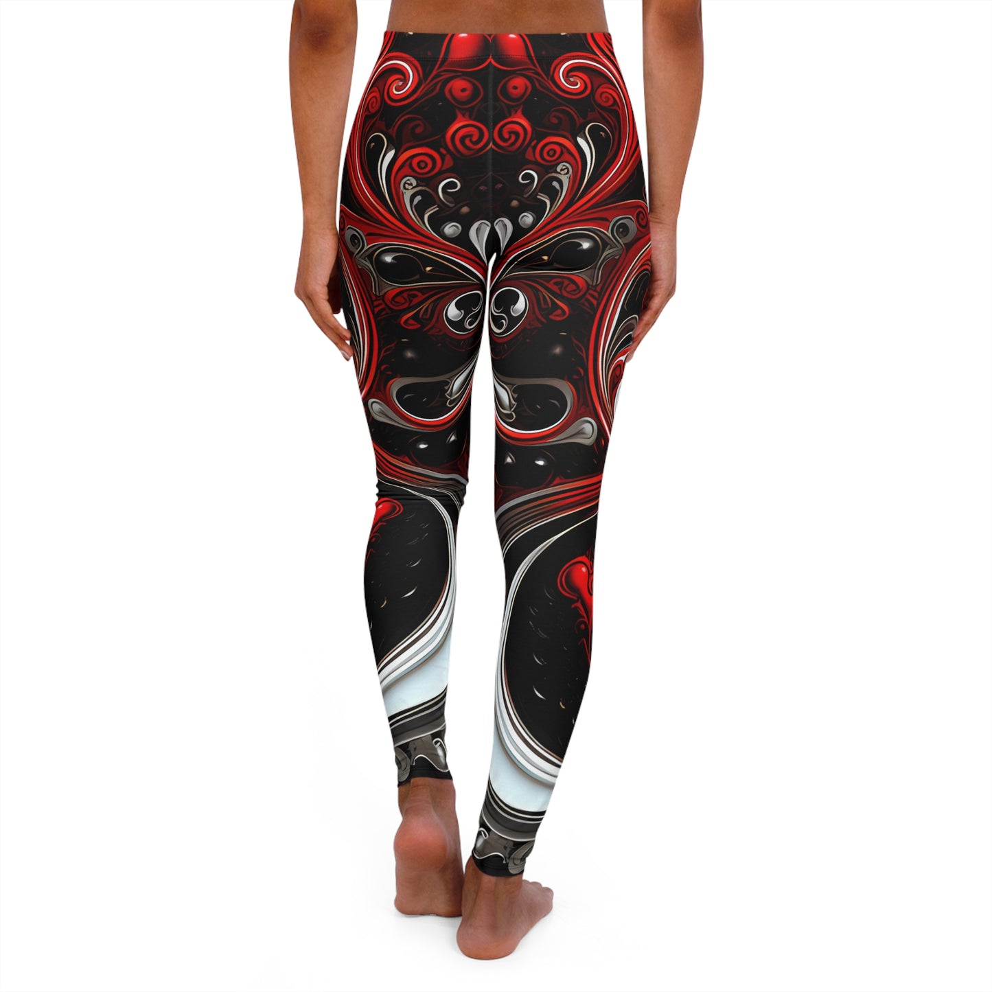 Spandex Leggings with Crazy AI Design Pod Print - Women's Casual