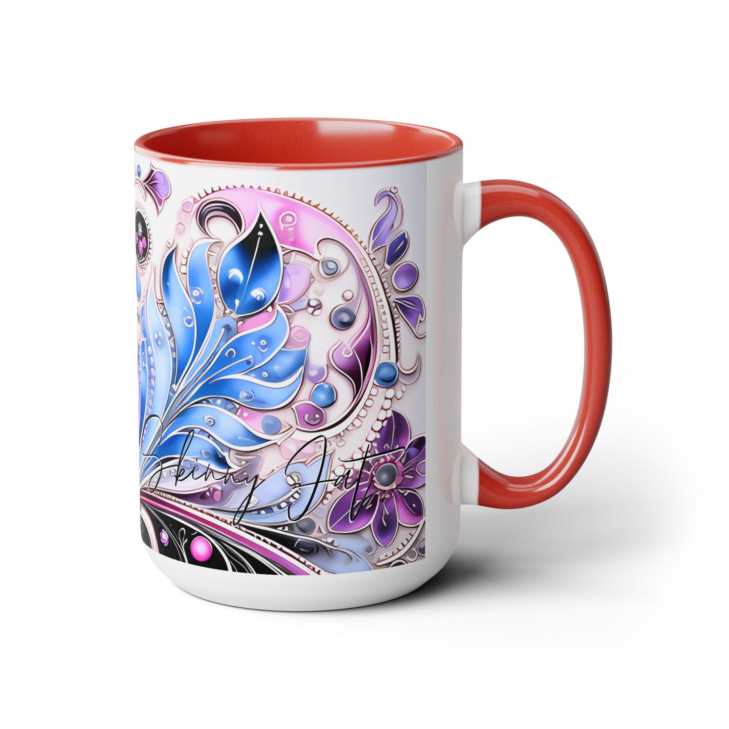 Ceramic coffee mug Ai image printed Hot beverage casual soup cup keeps the pride of Caffine alive with a morning cup of coffee Ai style 15oz