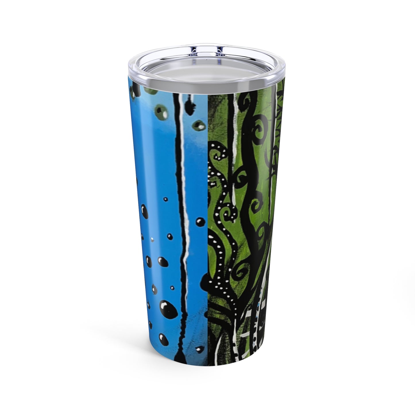 Tumbler 20oz, goth design, skinny fat