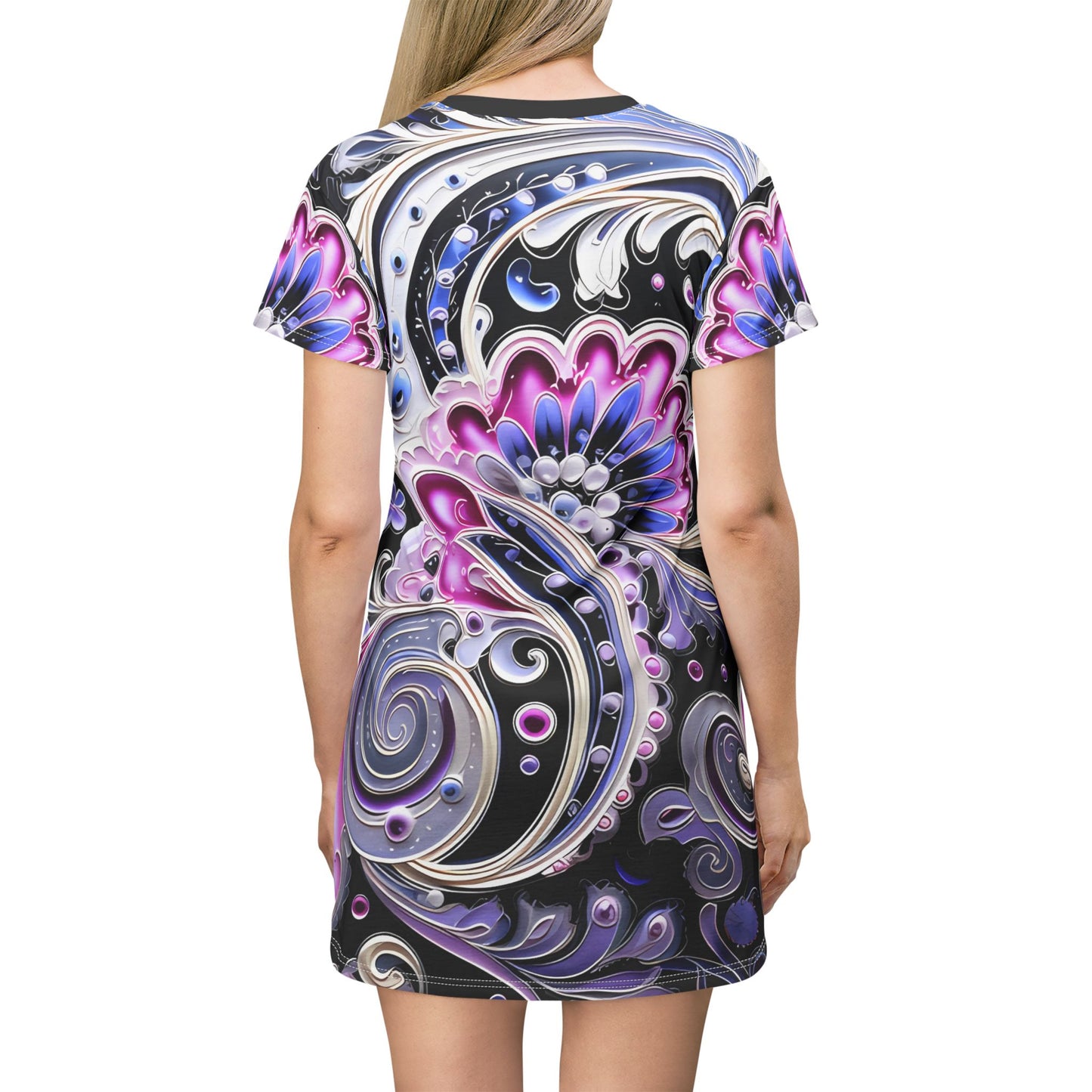 Dress T pjamas comfortable breathable paisley regal design leisure wear Spring T love of butterflies spring Feminine wear casual womens wear