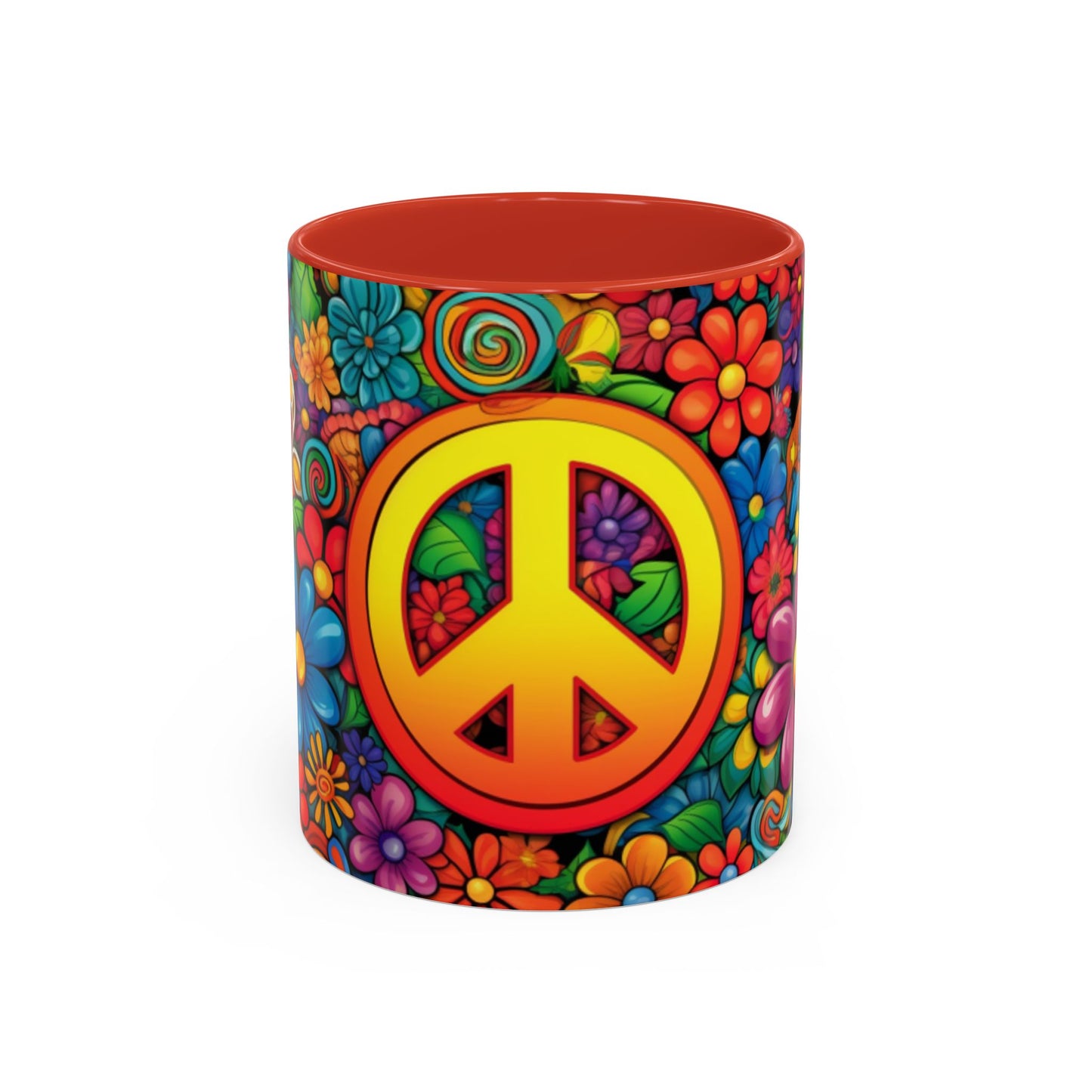 Flower print ceramic coffee mug Hot beverage casual soup mug keep the caffine life alive with a morning cup of coffee Ai tech style