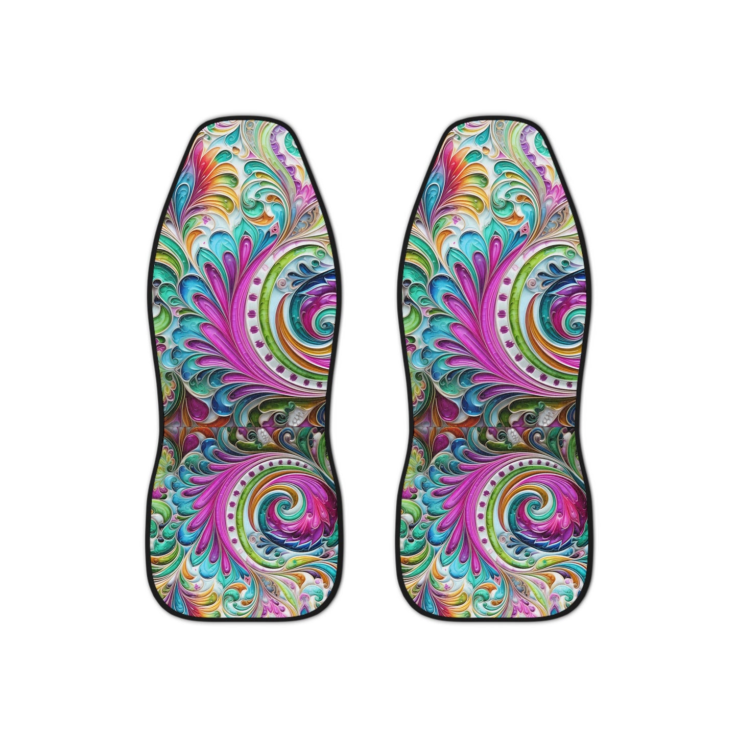 Car Seat Covers with a regal paisley twist Protect your seats with a stylish design made with Ai graphics