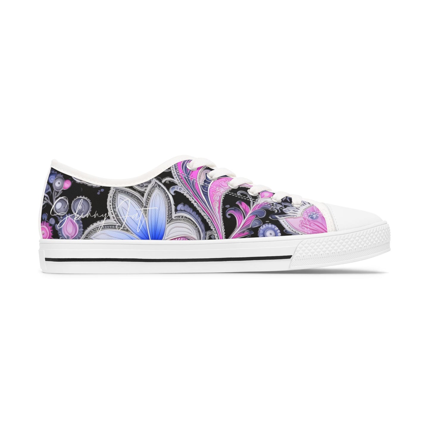 Womens Low Top abstract art print shoe low top abstract art shoes artistic sneaker abstract pattern unique footwear paisley abstract design