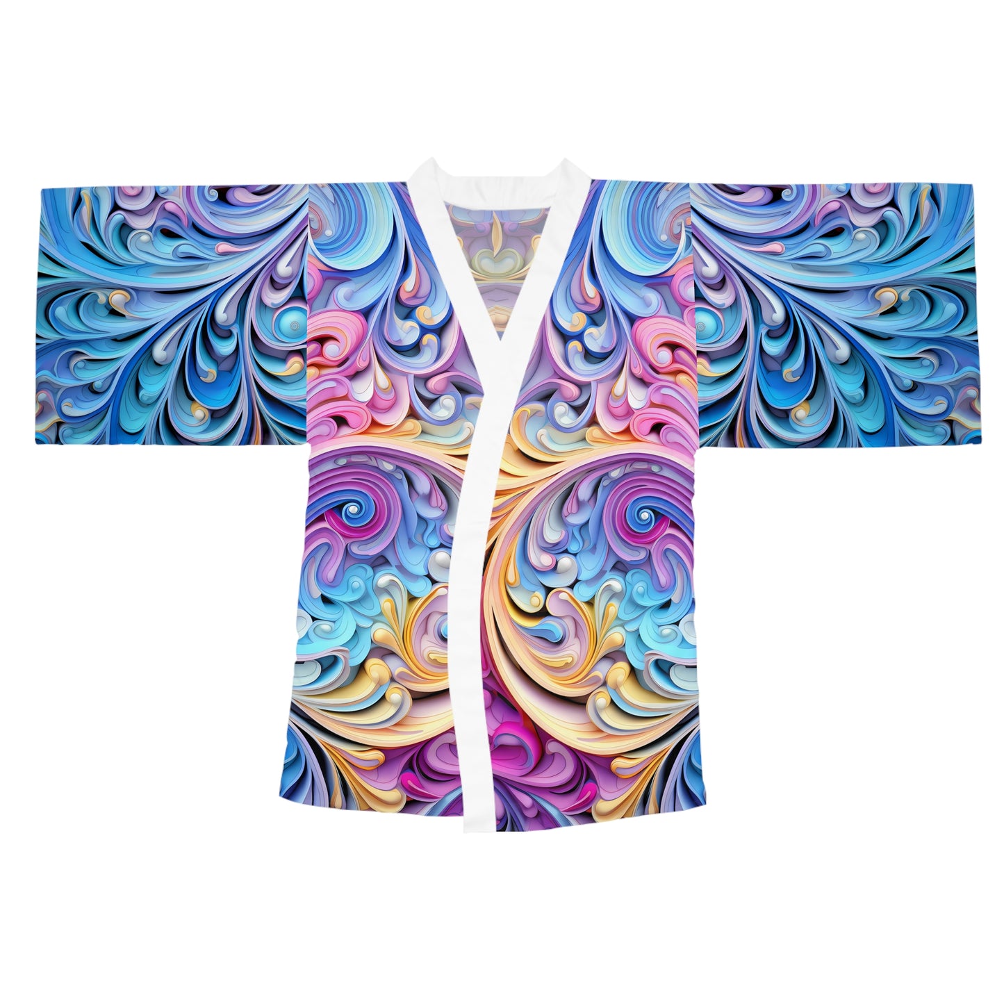 Womens kimono boho cover up breathable summer fashion light weight bohemian chic outer wear, lounge wear wrap japanese style cardigan