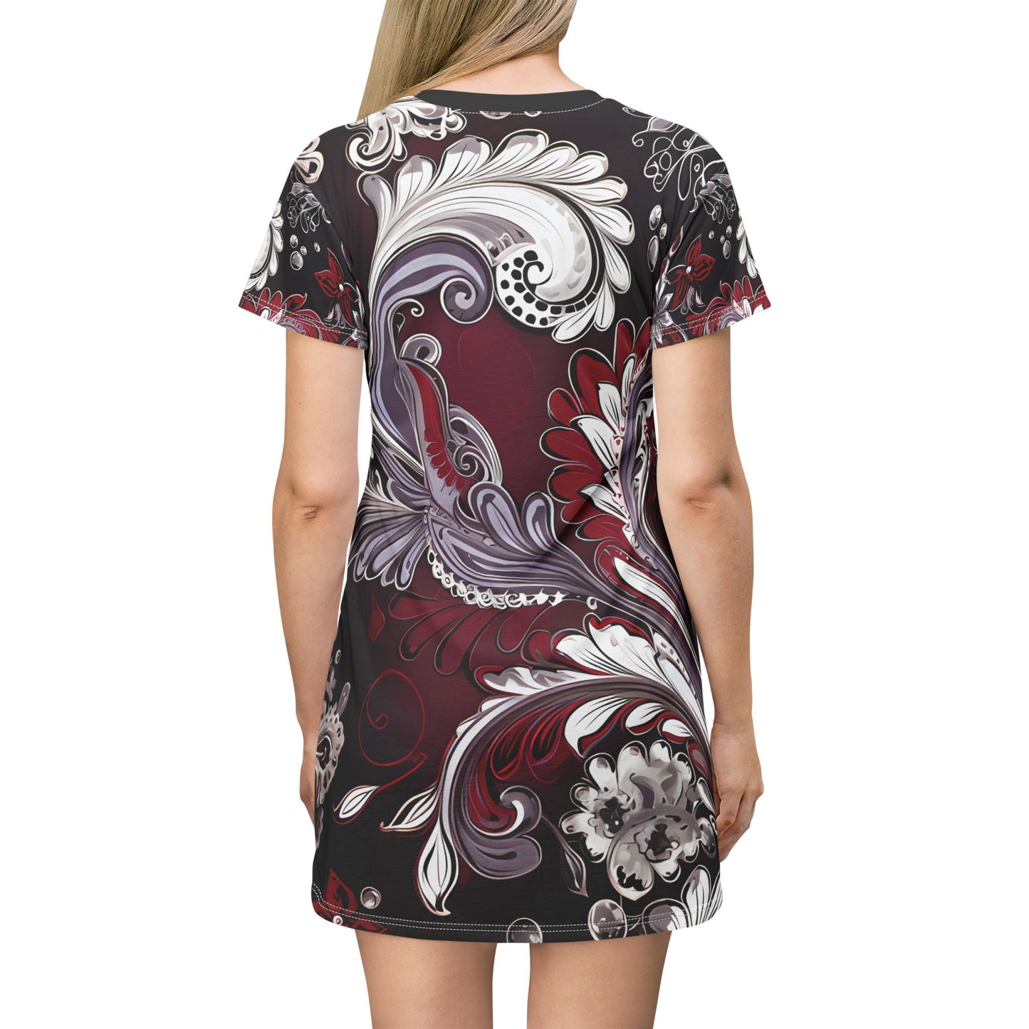 Dress T pjamas comfortable breathable paisley regal design leisure wear Spring T love of butterflies spring Feminine wear casual womens wear