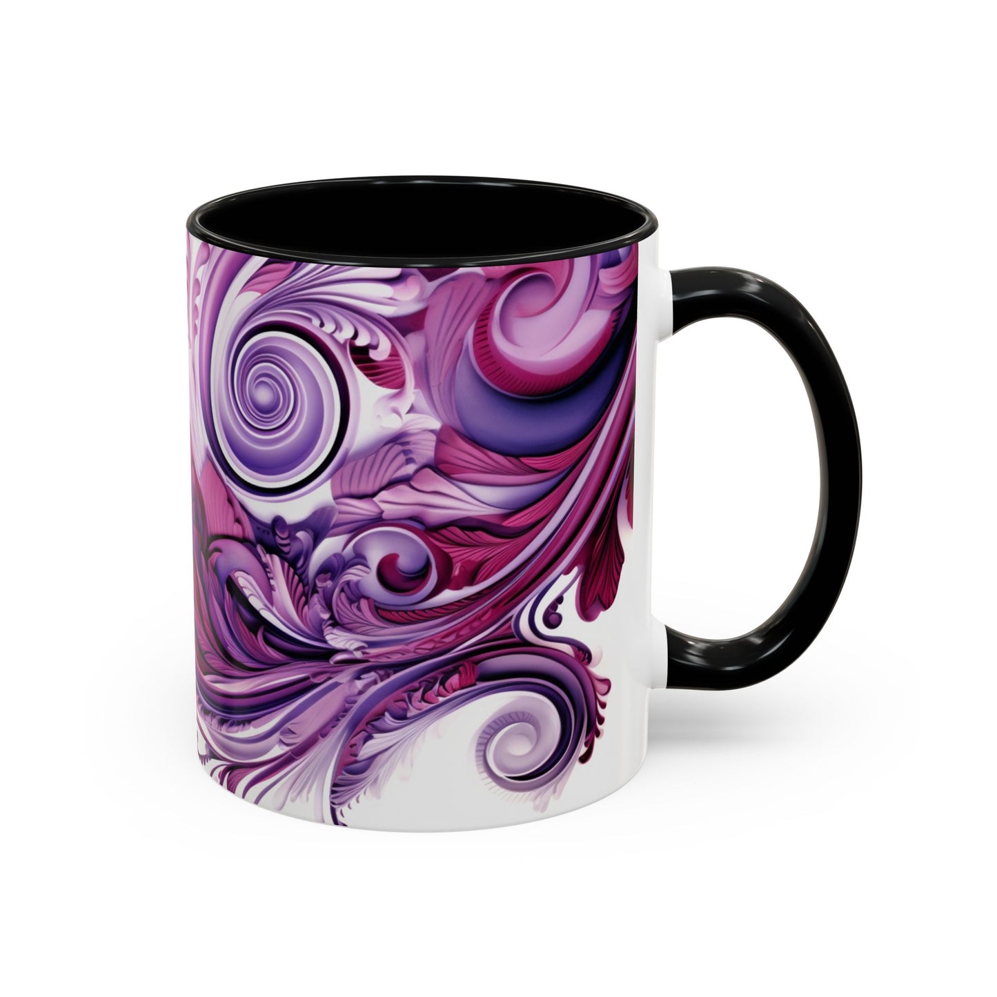 Coffee mug Paisley print ceramic Hot beverage casual soup cup keep the caffeine life alive with a morning drink of coffee regal style