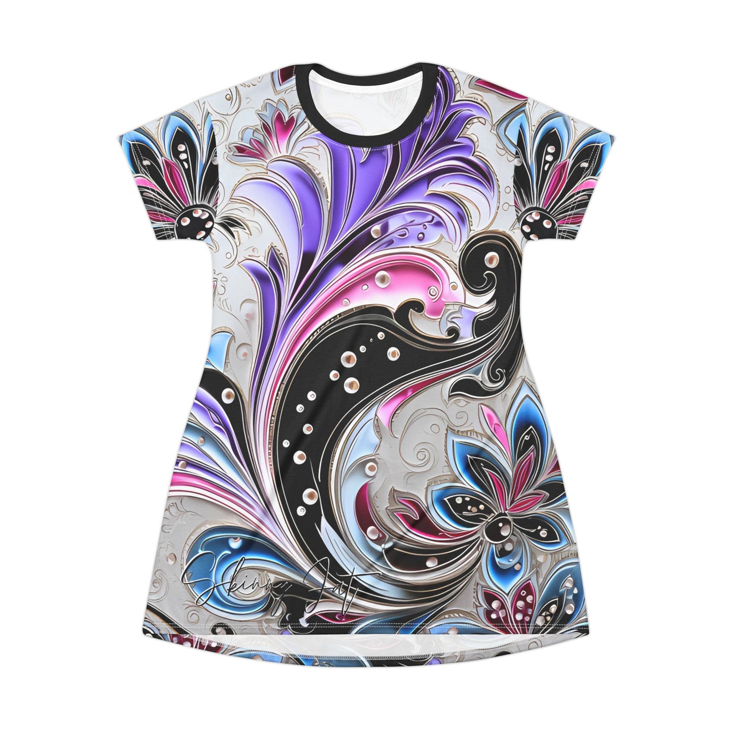 Spring dress T comfortable breathable paisley regal design leisure wear Spring T love of butterflies spring Feminine wear casual womens wear