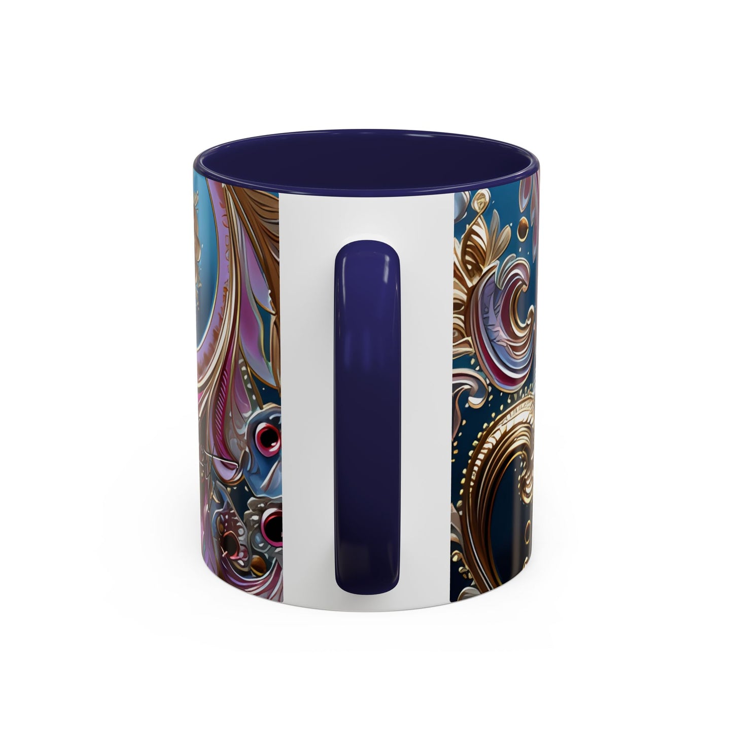 Ceramic coffee mug Ai image printed Hot beverage casual soup cup keeps the pride of Caffine alive with a morning cup of coffee Ai style 11oz