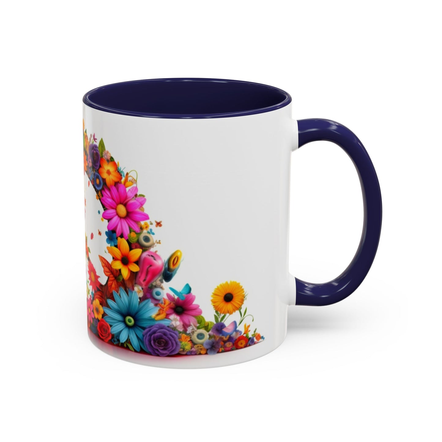 Peaceful print ceramic coffee mug Hot beverage casual soup cup keep the caffeine life alive with a morning cup of coffee regal style 11oz