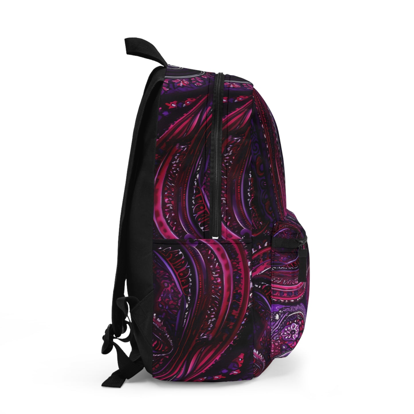 Student backpack bag paisley inspired Watercolour inspired design abstract art shoulder bag art tote creative fashion artist fashion makeup