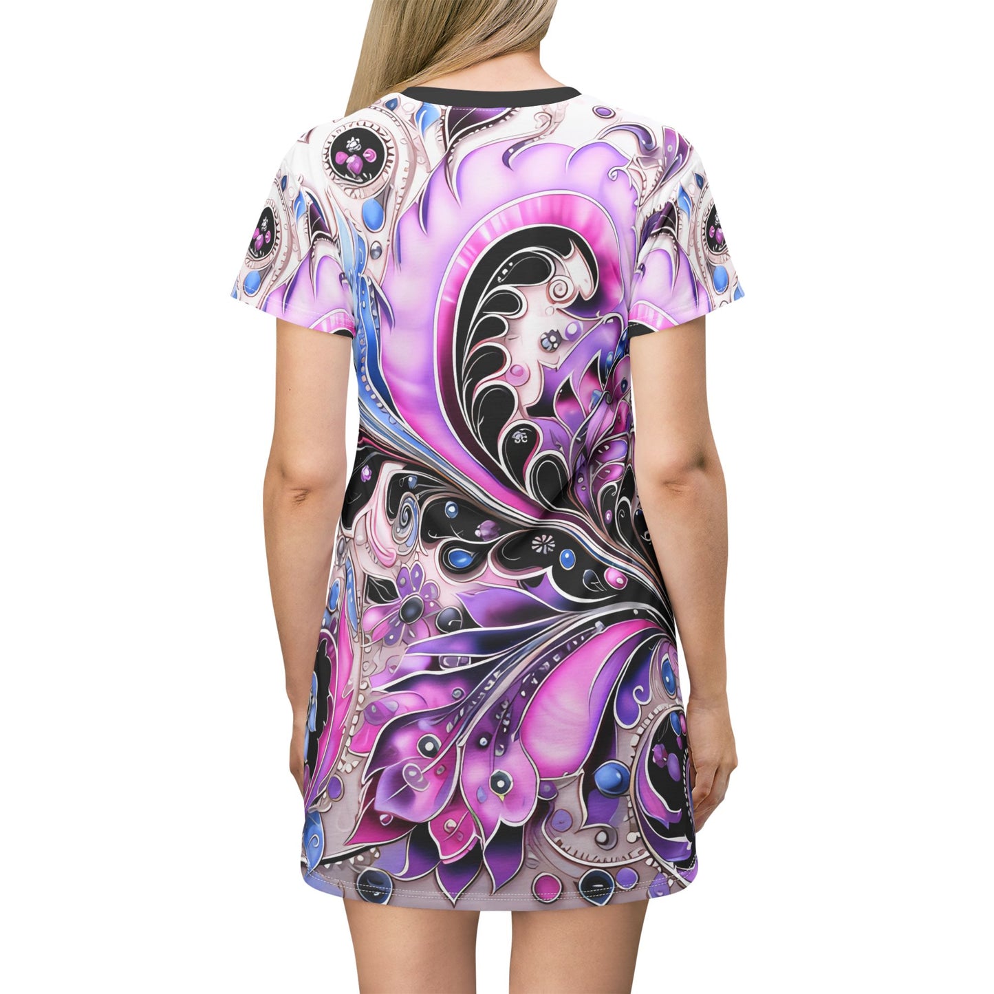 Spring dress T comfortable breathable paisley regal design leisure wear Spring T love of butterflies spring Feminine wear casual womens wear