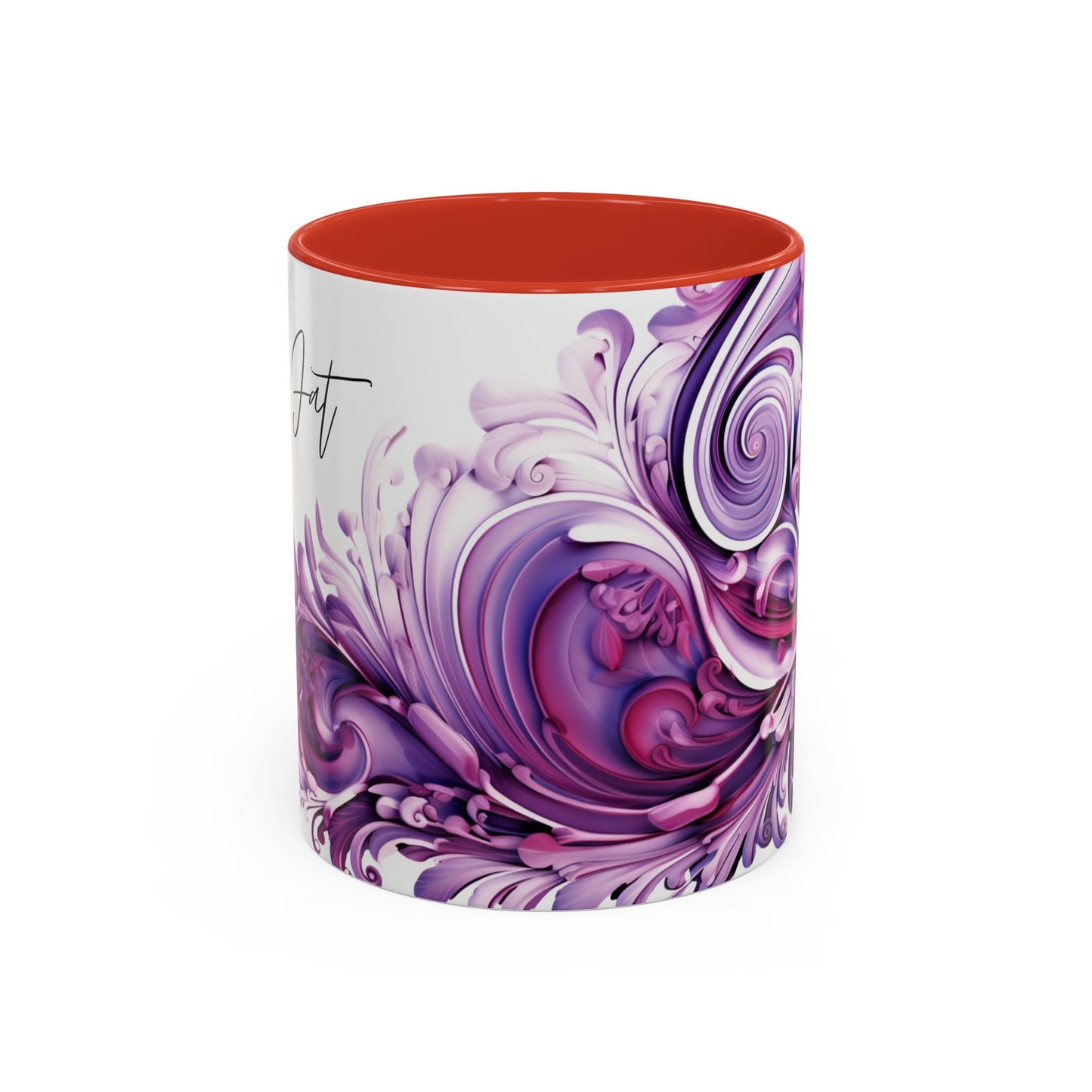 Coffee mug Paisley print ceramic Hot beverage casual soup cup keep the caffeine life alive with a morning drink of coffee regal style 11oz