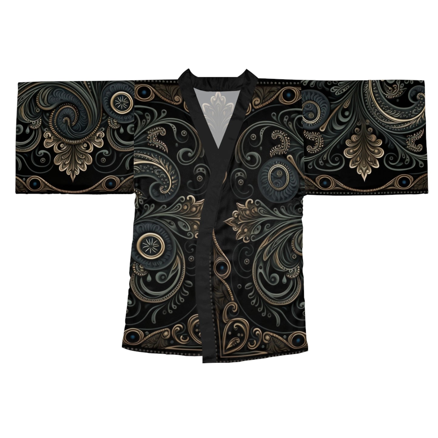 Womens kimono comfortable breathable paisley design leisure wear Spring kimono love of a regal spring Feminine wear casual womens wear