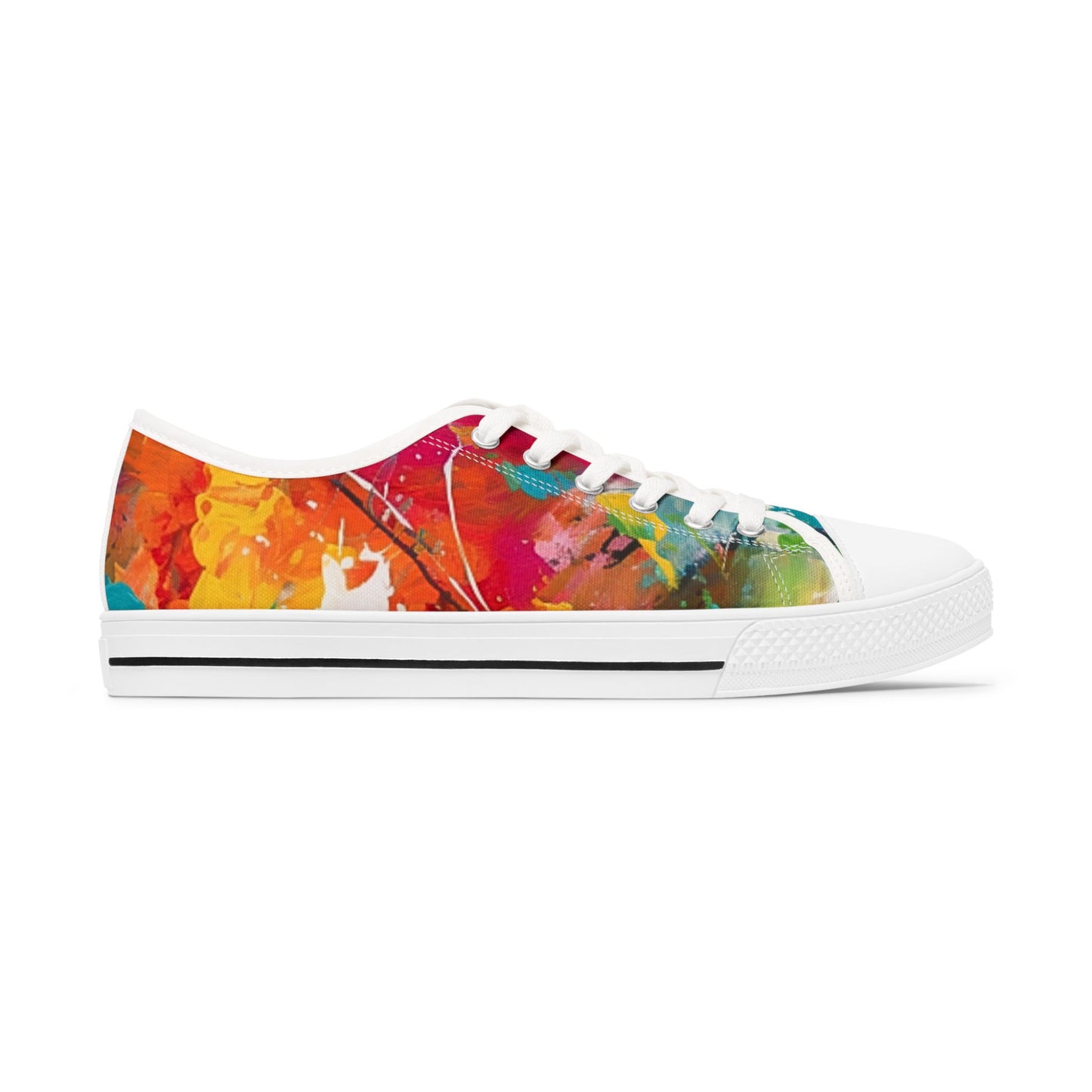 Women's Low Top, abstract art print shoe, low top abstract art shoes, artistic sneaker, abstract pattern, unique footwear, abstract design