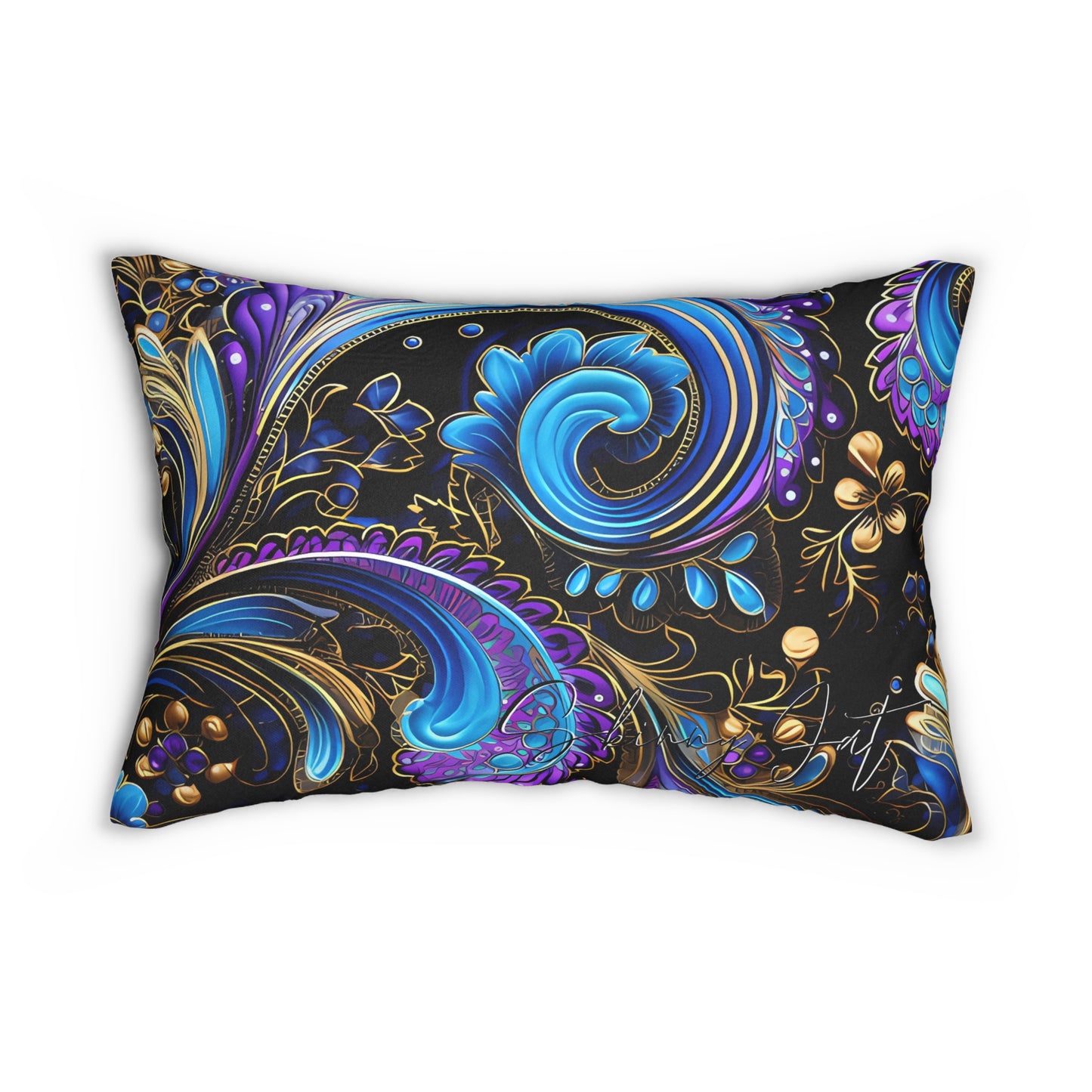 Spun Polyester lumbar Pillow with Stunning Graphics Innovative Comfort Artificial Intelligence in Every Thread gift for everyone