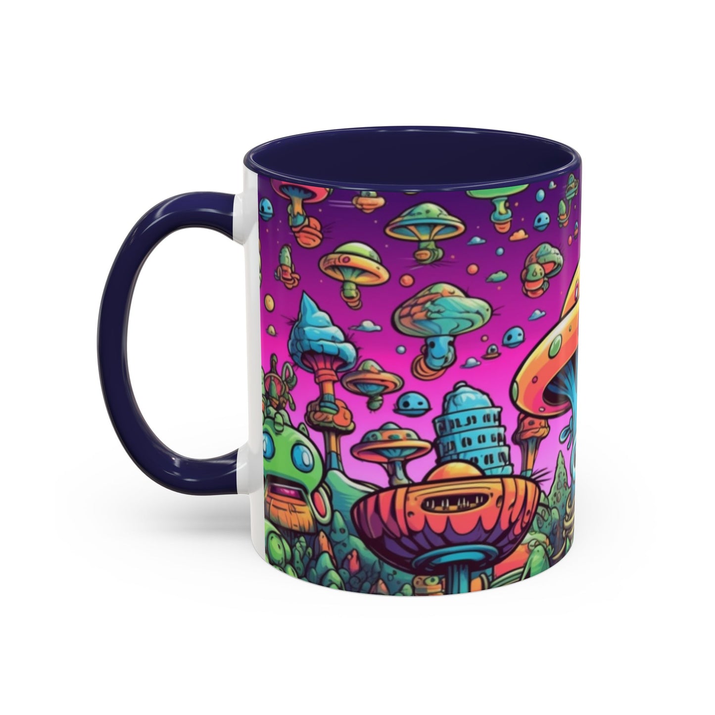 Graffiti print ceramic coffee mug Hot beverage casual soup mug keep the street life alive with a morning cup of coffee graffiti style 11oz