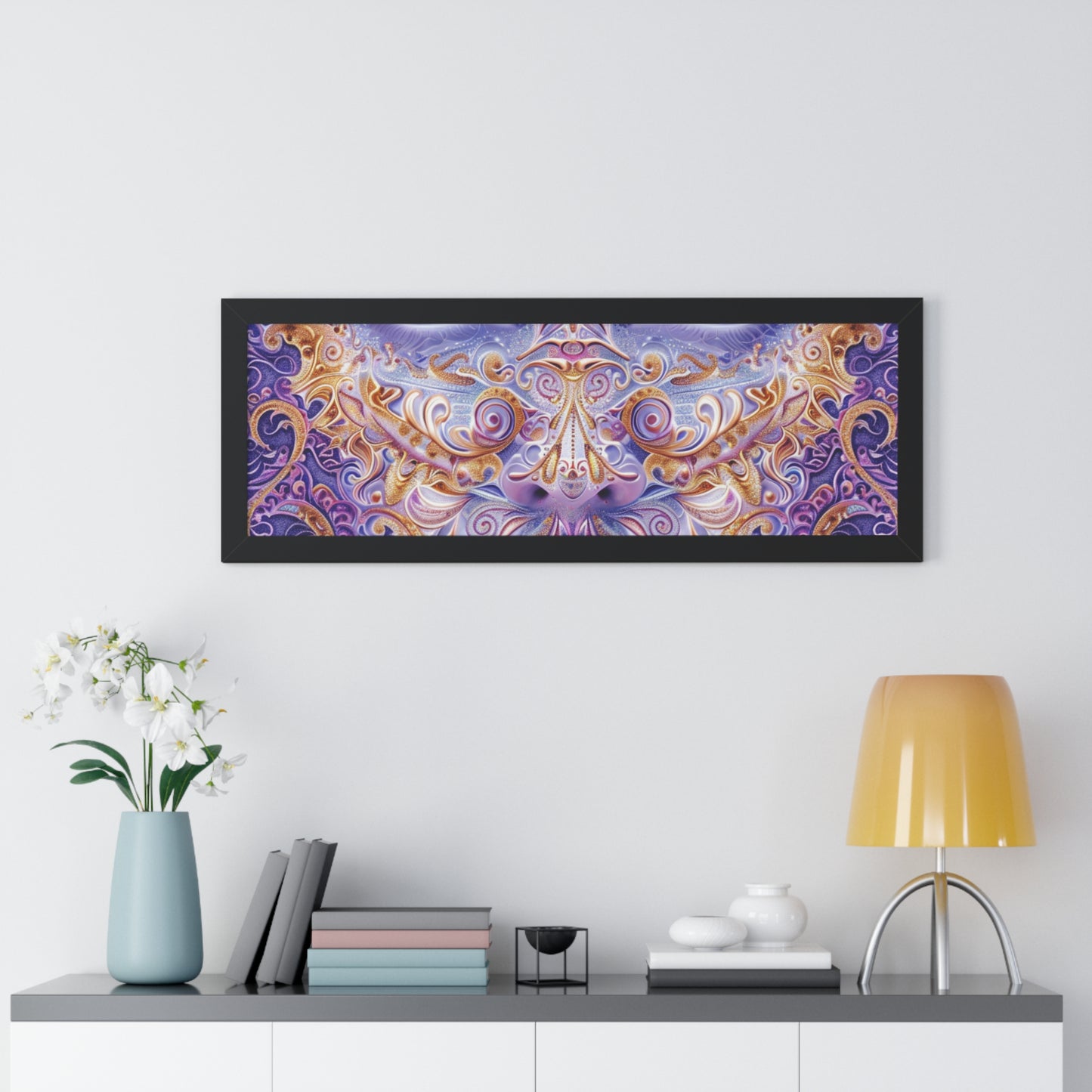 Mystical Eyes Framed Horizontal Poster - Decorative Wall Art for Home & Office