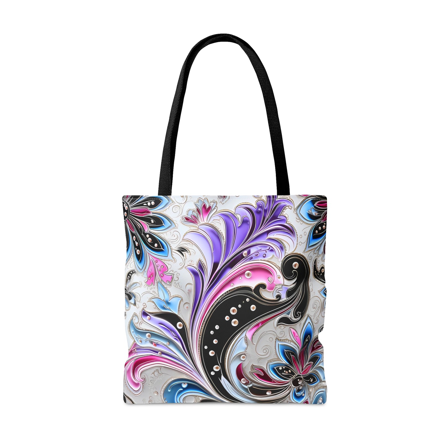 Floral tote bag ai graphic inspired snack pack tote stylish tote bag for travel cool shopping bag casual carrying tote