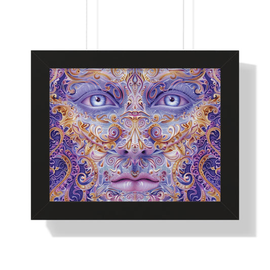 Mystical Eyes Framed Horizontal Poster - Decorative Wall Art for Home & Office