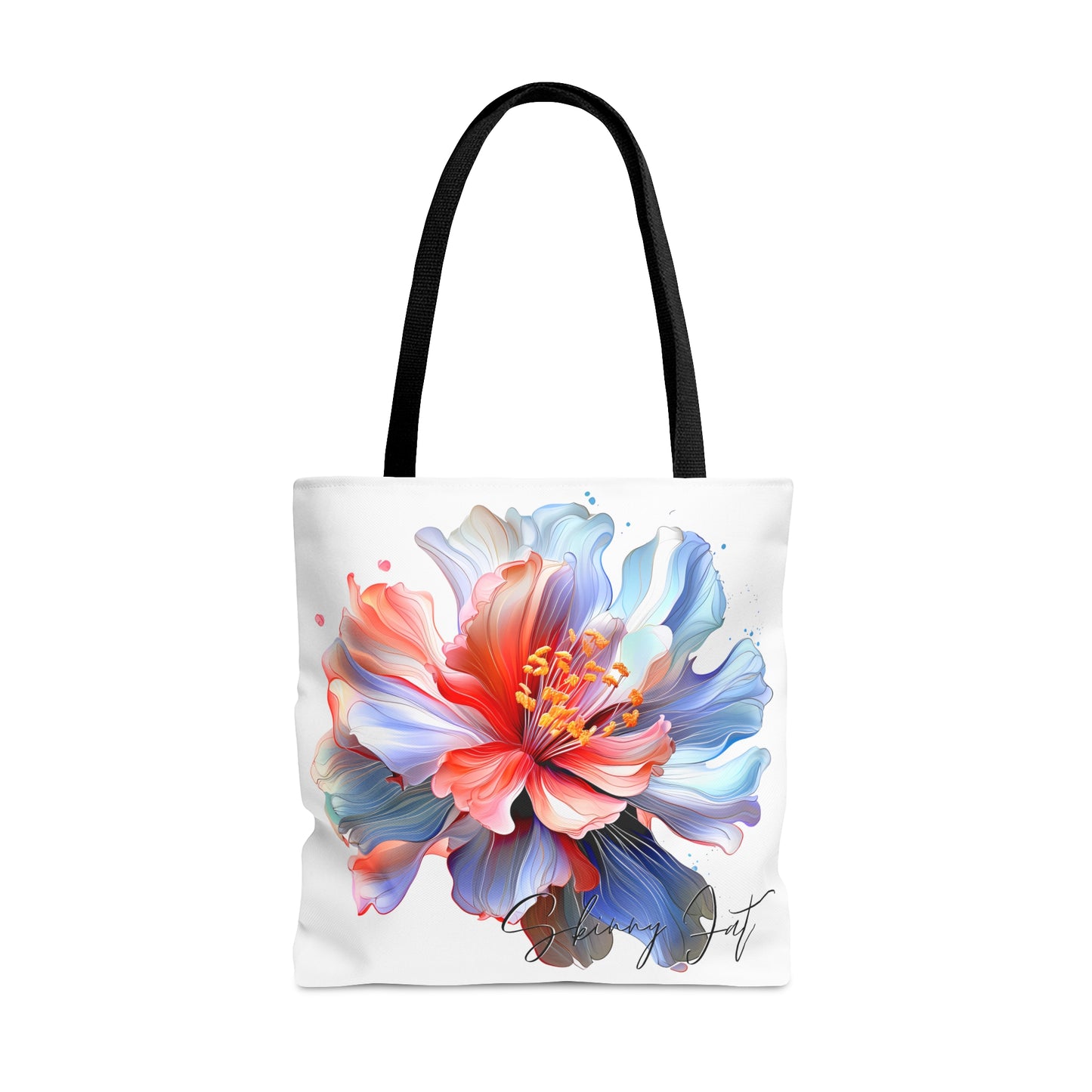 Floral tote bag ai graphic inspired snack pack tote stylish tote bag for travel cool shopping bag casual carrying tote