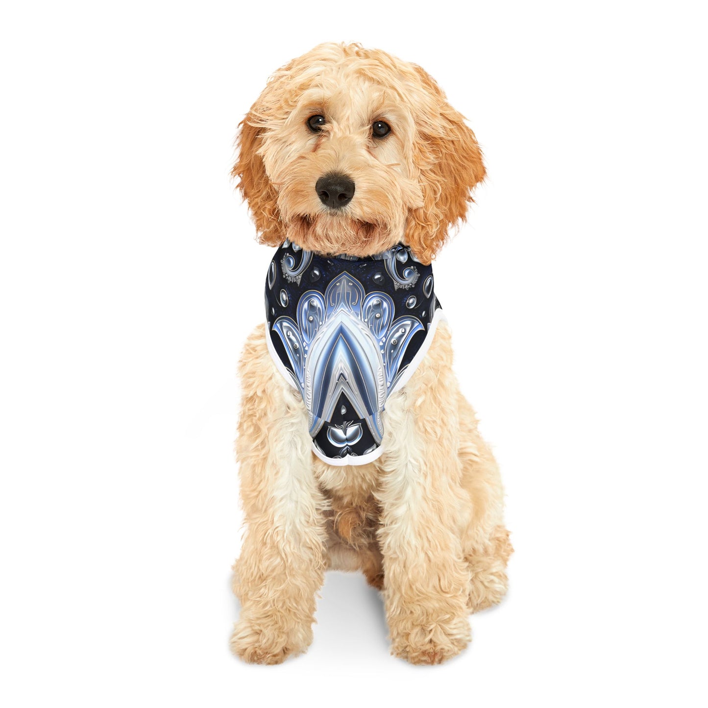 Pet hoodies printed with Ai graphics, polyester made light weight, cozy breathable pet apparel, stylish pet clothing, small pet grooming