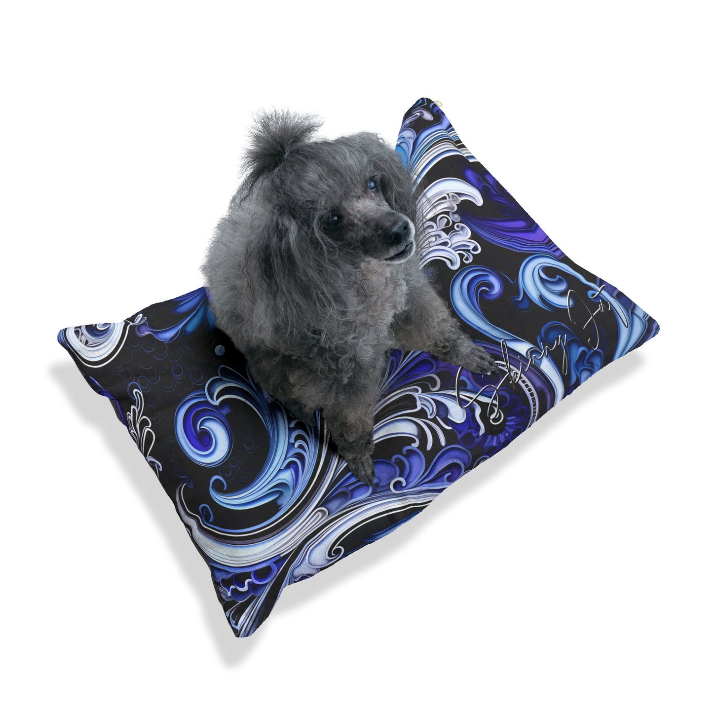 Pet bed Where Comfort Meets AI Signature Graphics Printed Pet Bed gift Custom Pet Personalized Pillow Pet Gift square shaped pillow