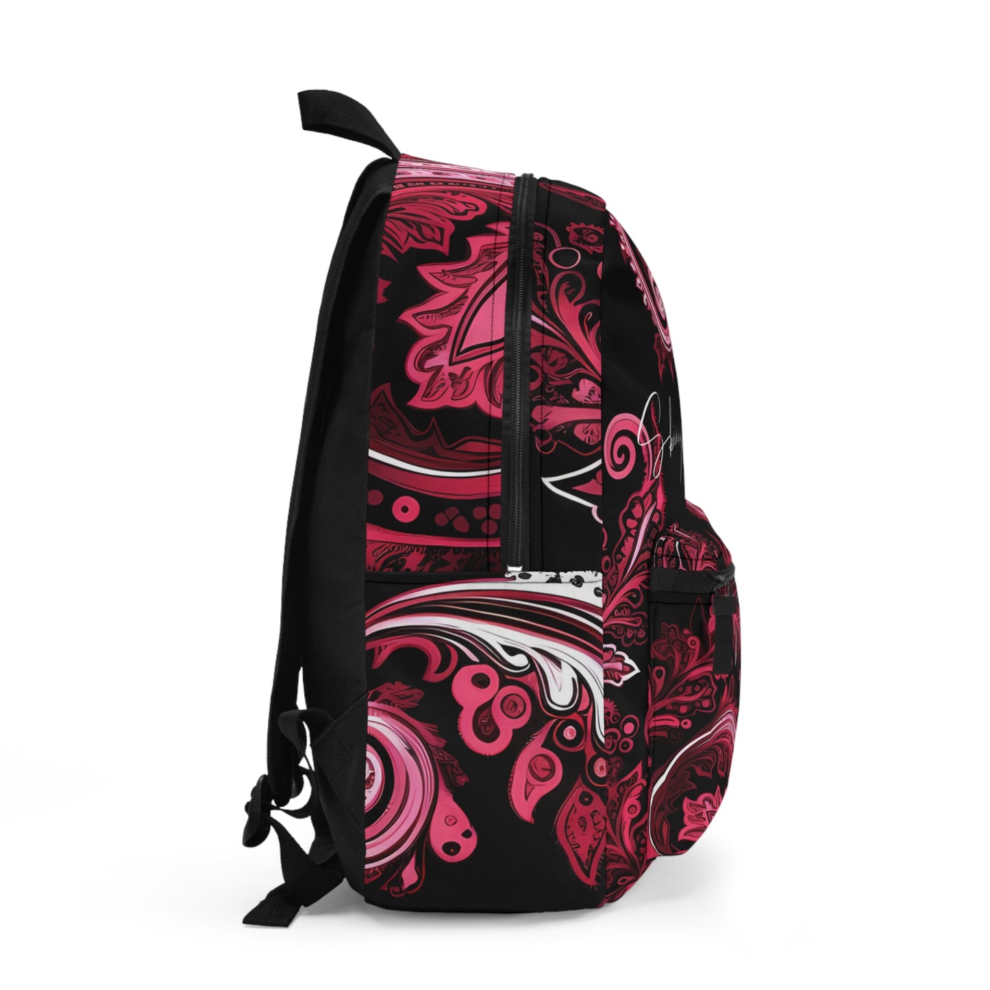 Student backpack bag paisley inspired Watercolour inspired design abstract art shoulder bag art tote creative fashion artist fashion makeup